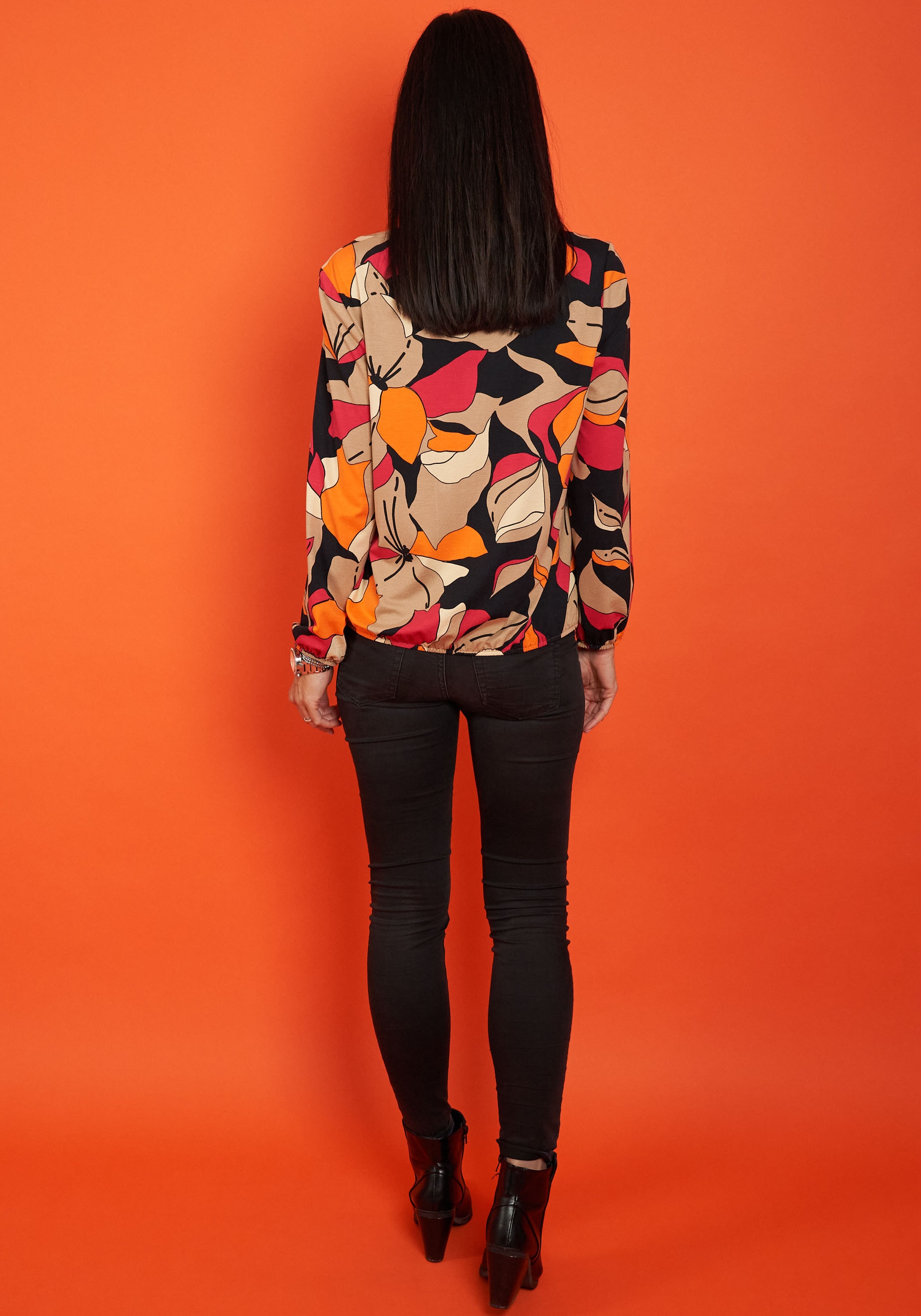 Seidel Moden Langarmshirt, mit All-Over Print, MADE IN GERMANY