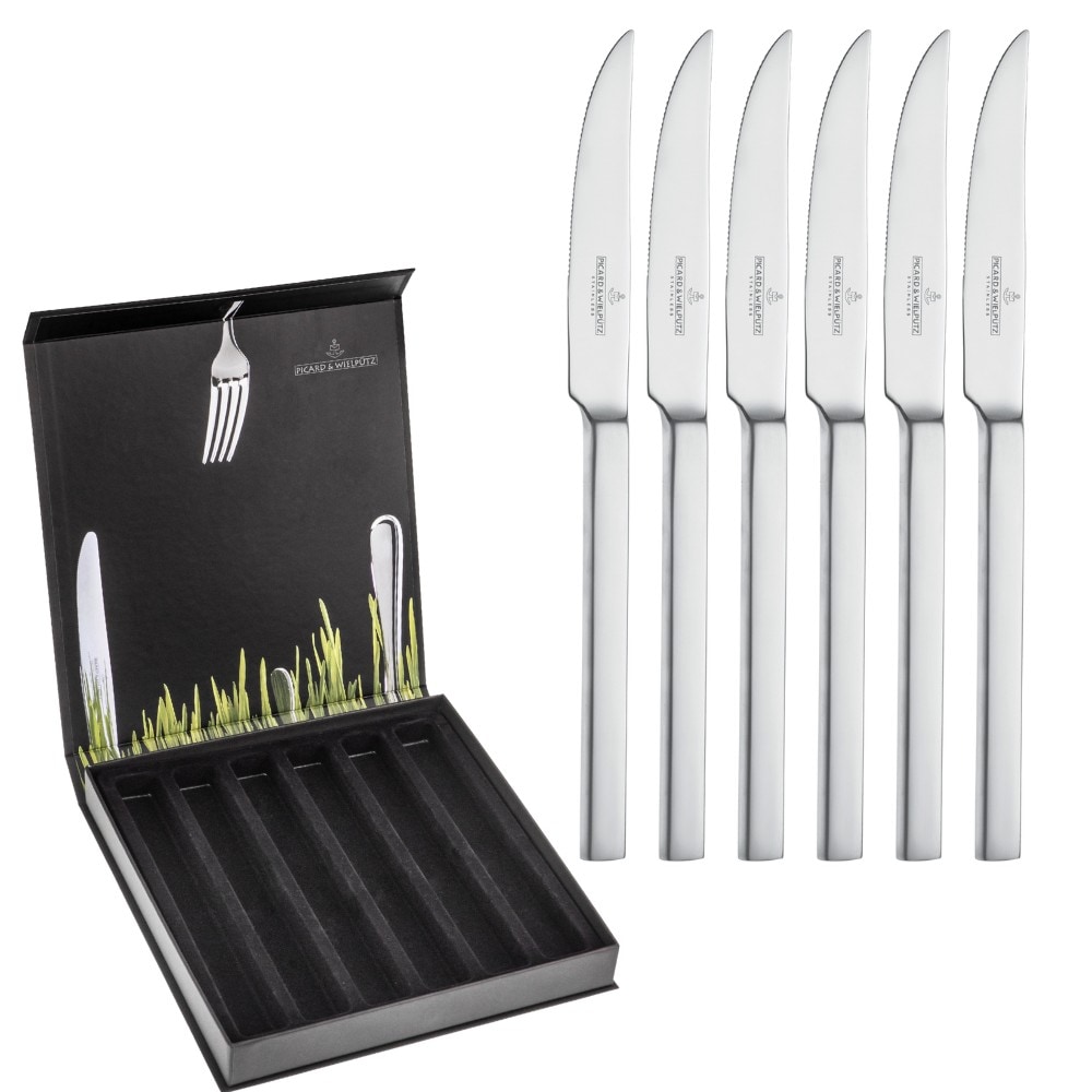 Picard & Wielpütz Solingen Steakmesser "Girona matt, im Geschenkkarton" praktisches Steakmesser-Set