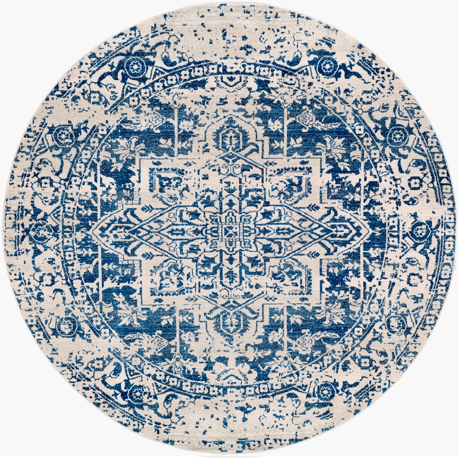Livabliss Teppich "SYRACUSA" rund 11 mm Höhe ⌀160cm günstig online kaufen