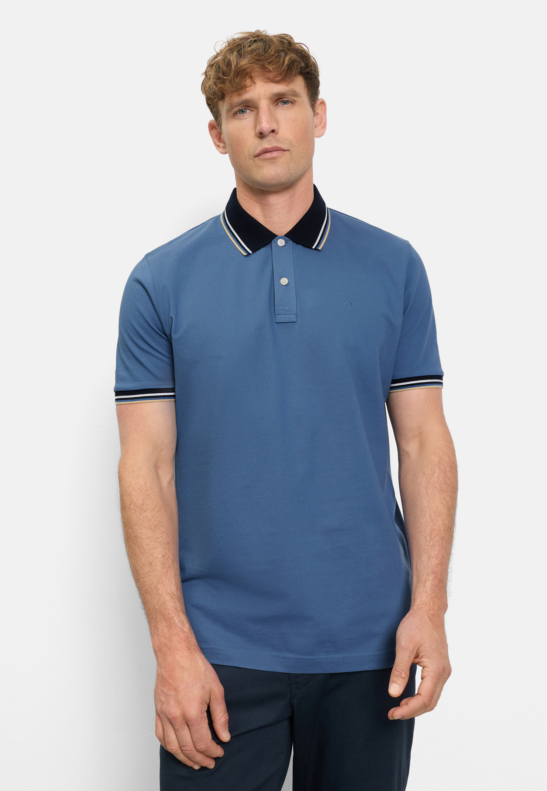OLYMP Poloshirt "OLYMP Casual Wirk, Regular Fit"