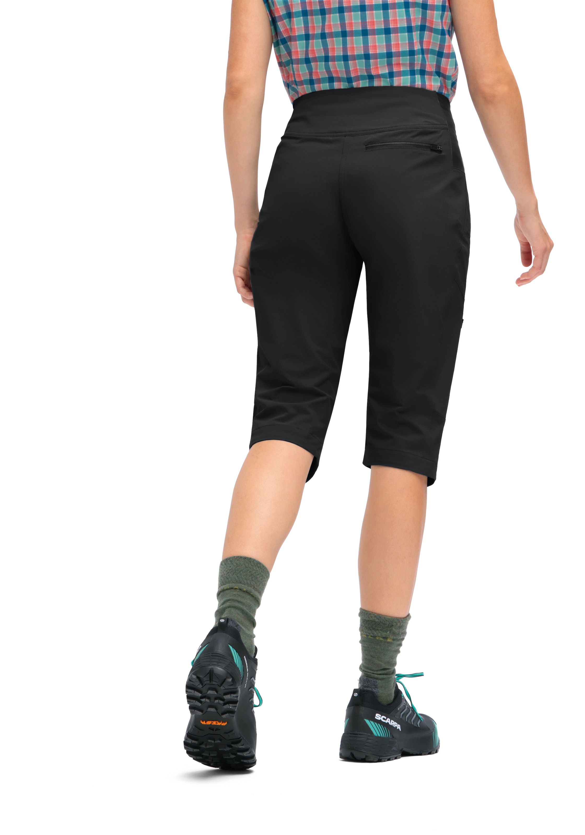 Maier Sports Outdoorhose »Inara slim Capri Vario«, Damen Wanderhose, elastische Funktionshose mit 4 Taschen, Slim Fit