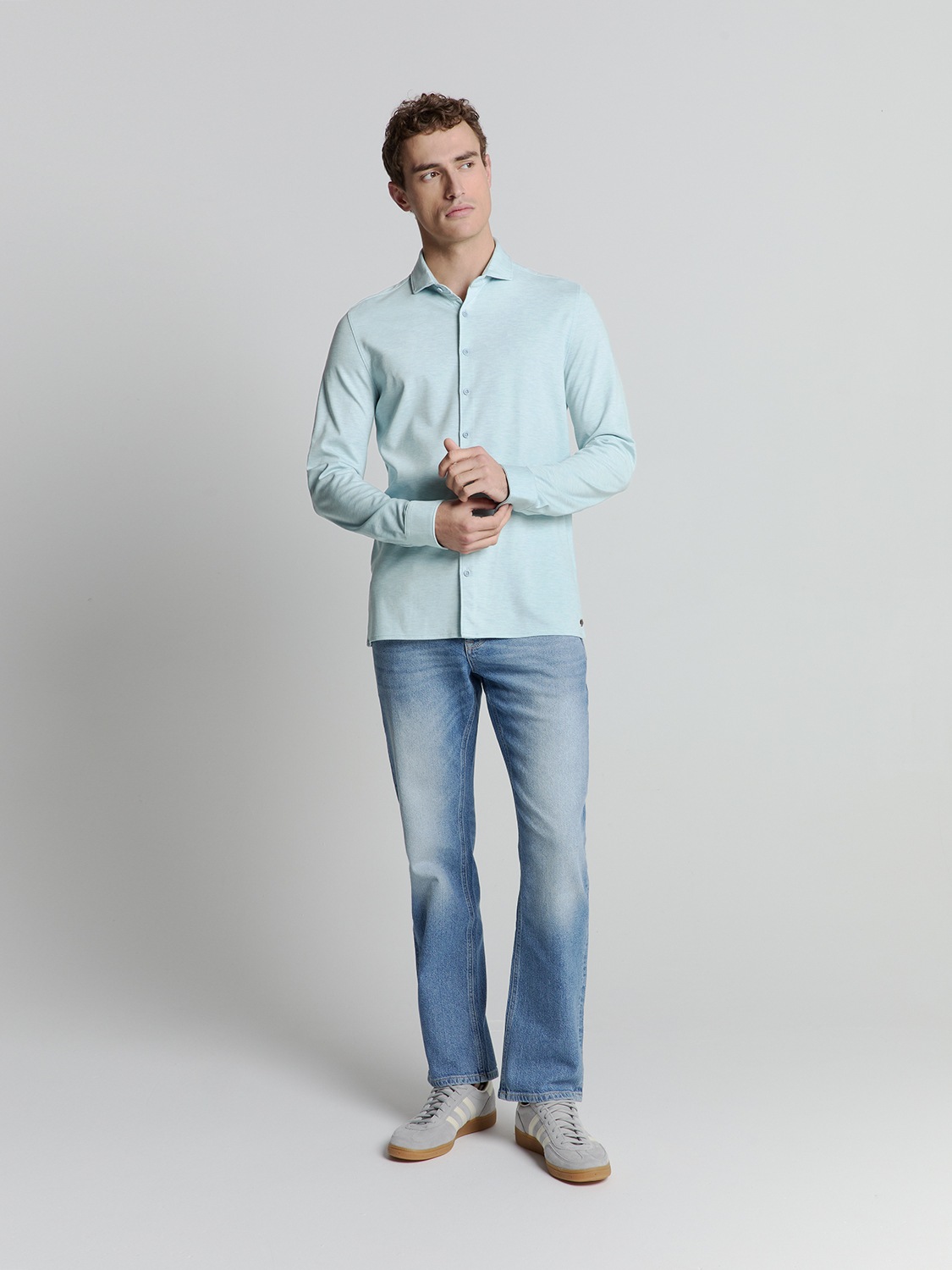 Thumbnail - NO EXCESS Langarmhemd "No Excess Jerseyhemd"