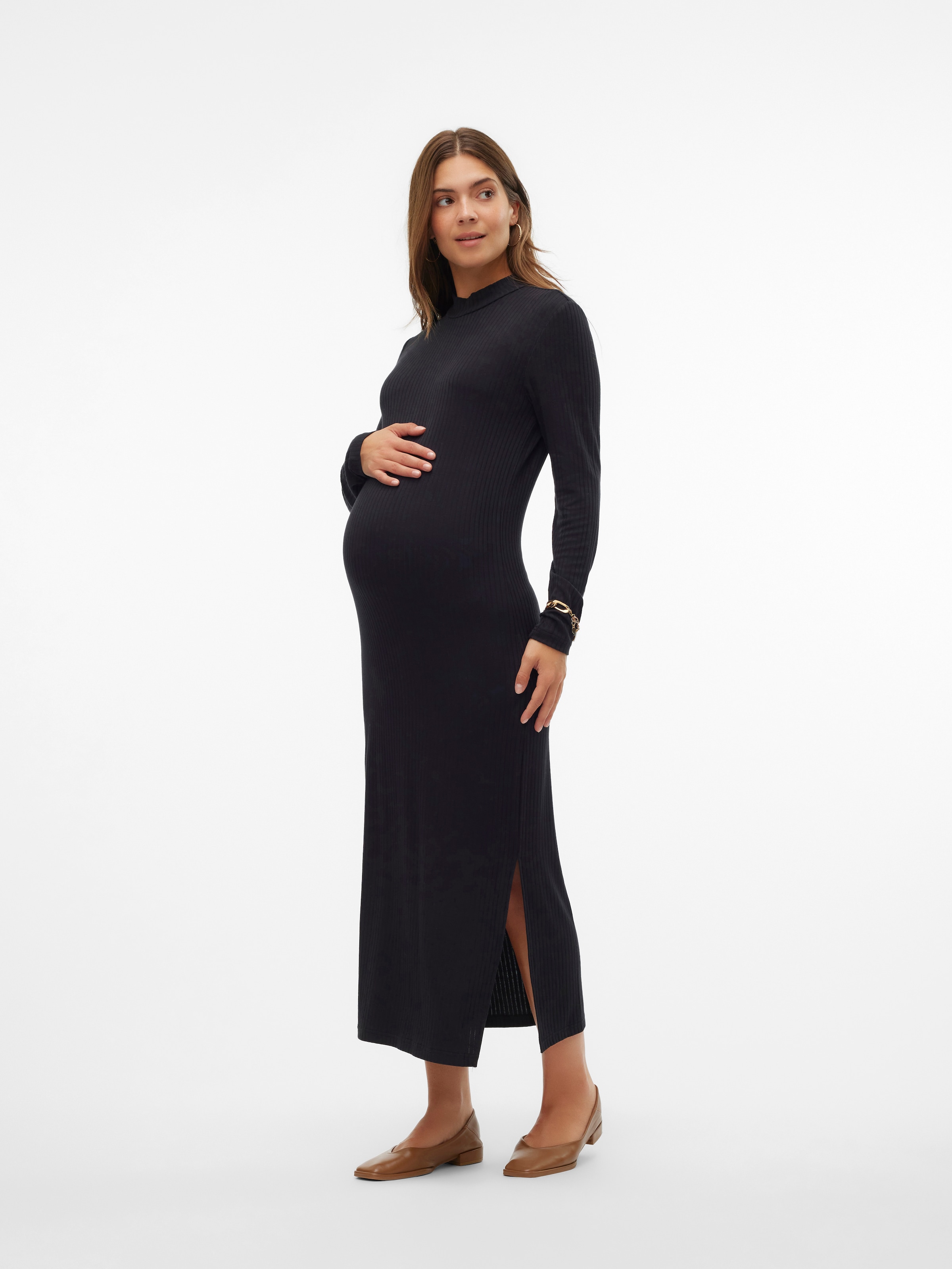 Mamalicious Umstandskleid "MLTRINITY HIGH NECK JRS DRESS NOOS"