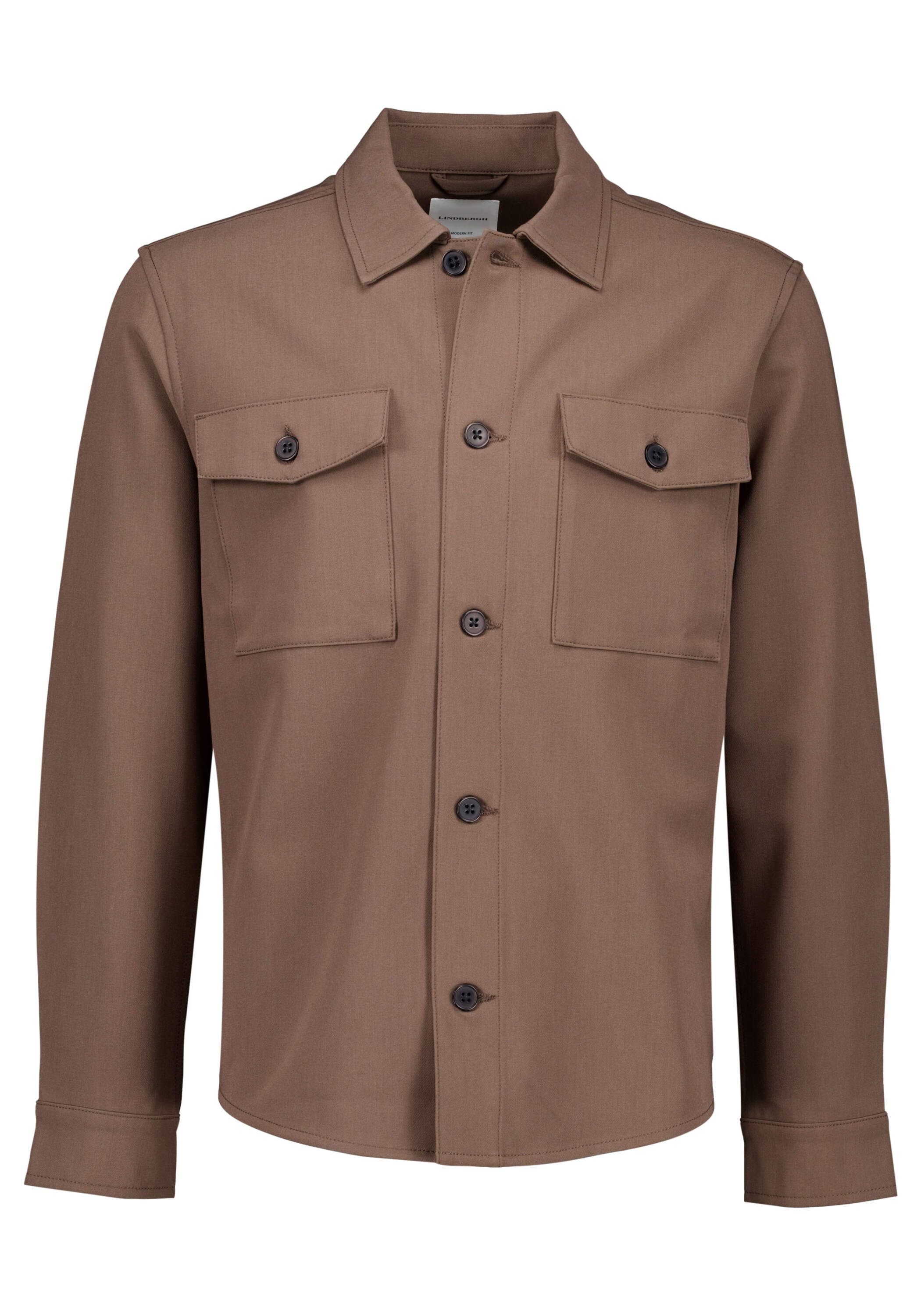LINDBERGH Outdoorhemd »Hemdjacke Regular Fit, Cropped«