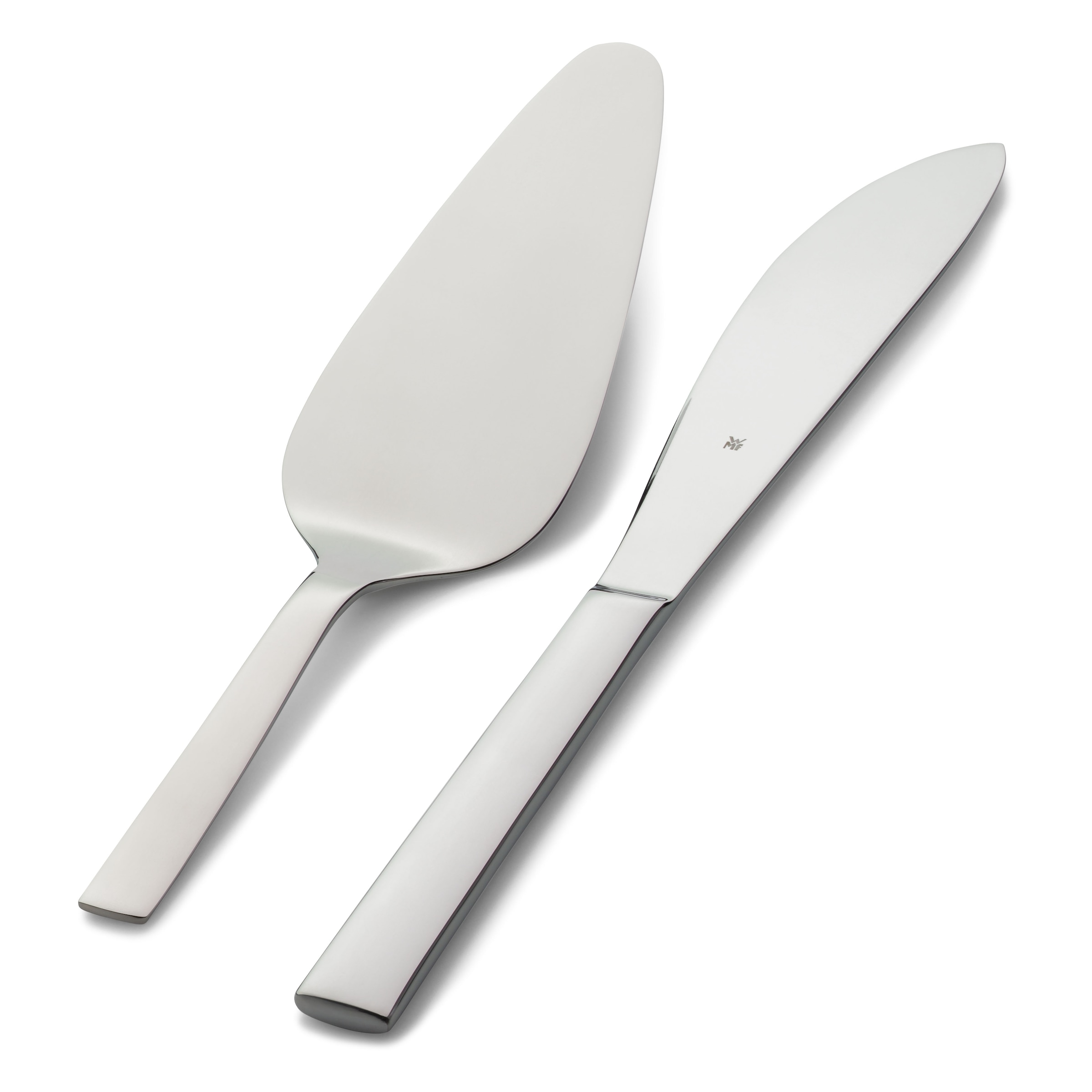 WMF Besteck-Set »Nuova«, (Set, 2 tlg.), 2-tlg., Tortenheber 23 cm, Tortenmesser 28 cm, Cromargan Edelstahl