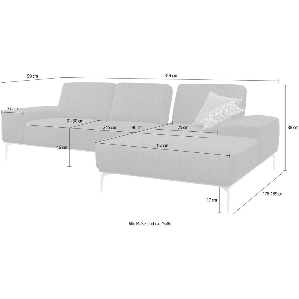 W.SCHILLIG Ecksofa »run«