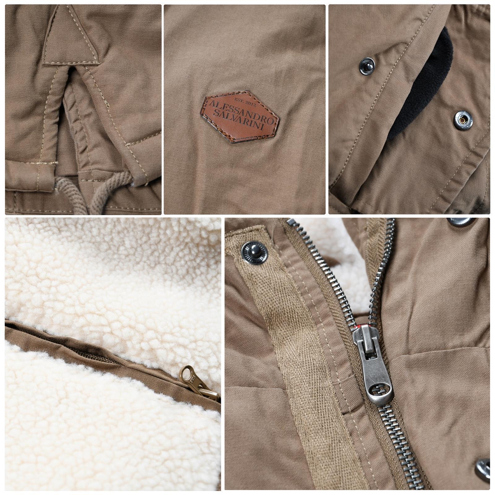 Alessandro Salvarini Winterjacke »ASMauro«, mit warmem Teddyfell