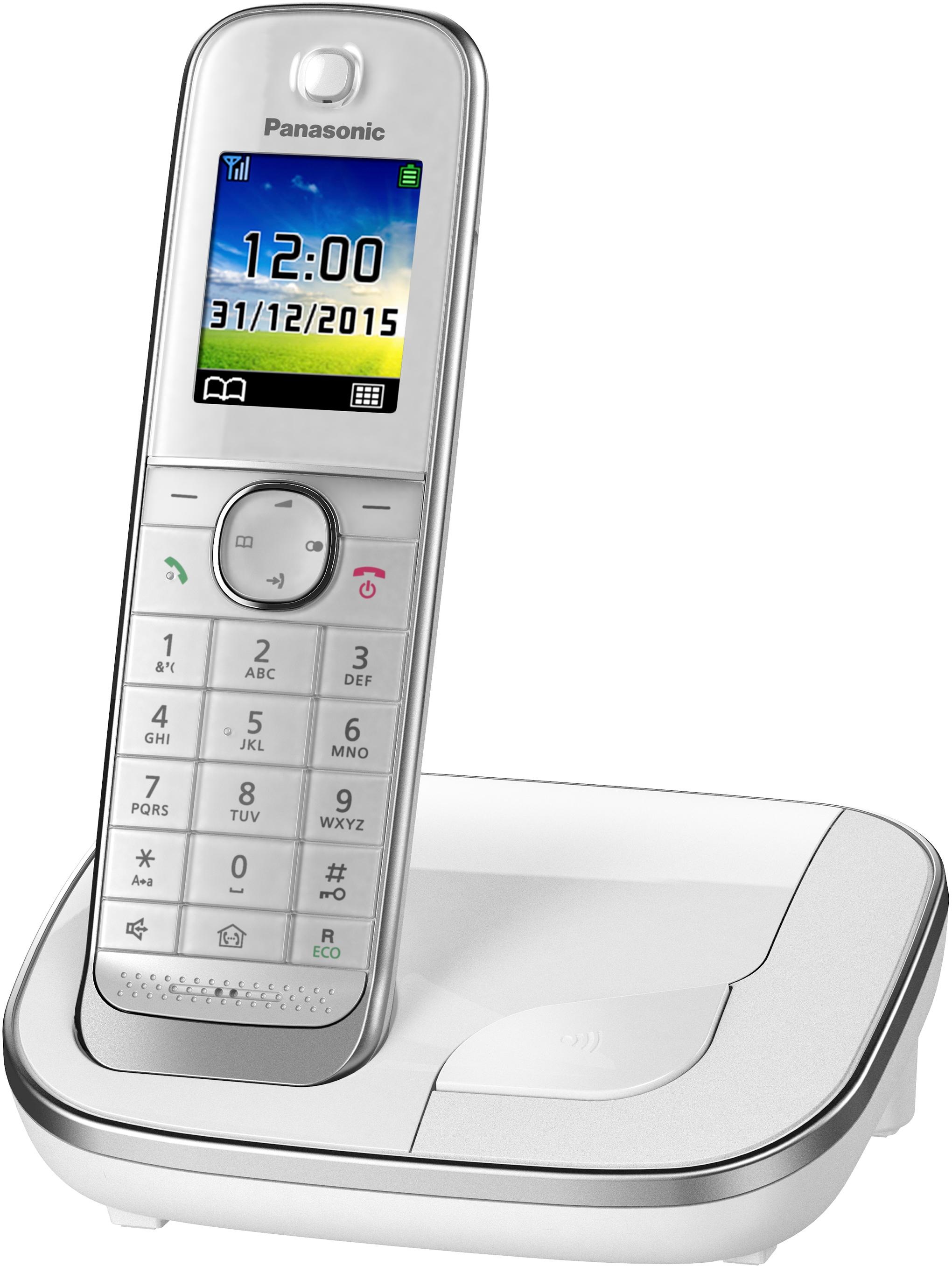 Panasonic Schnurloses DECT-Telefon »KX-TGJ310«, (Mobilteile: 1), Weckfunktion, Freisprechen