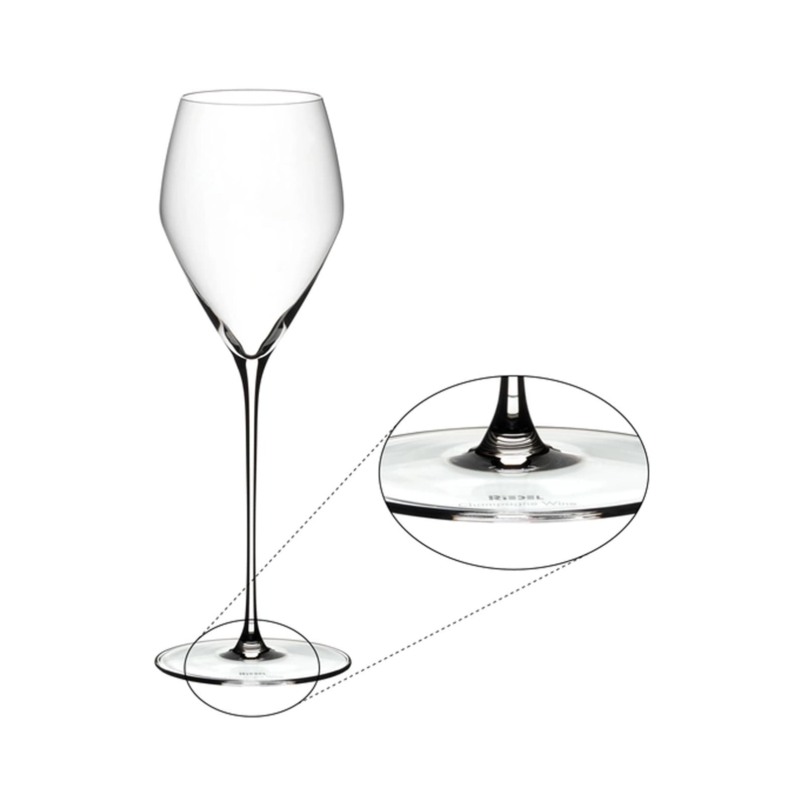 RIEDEL THE WINE GLASS COMPANY Champagnerglas »Champagner Weingläser Veloce 327 ml 6er Set transparent«