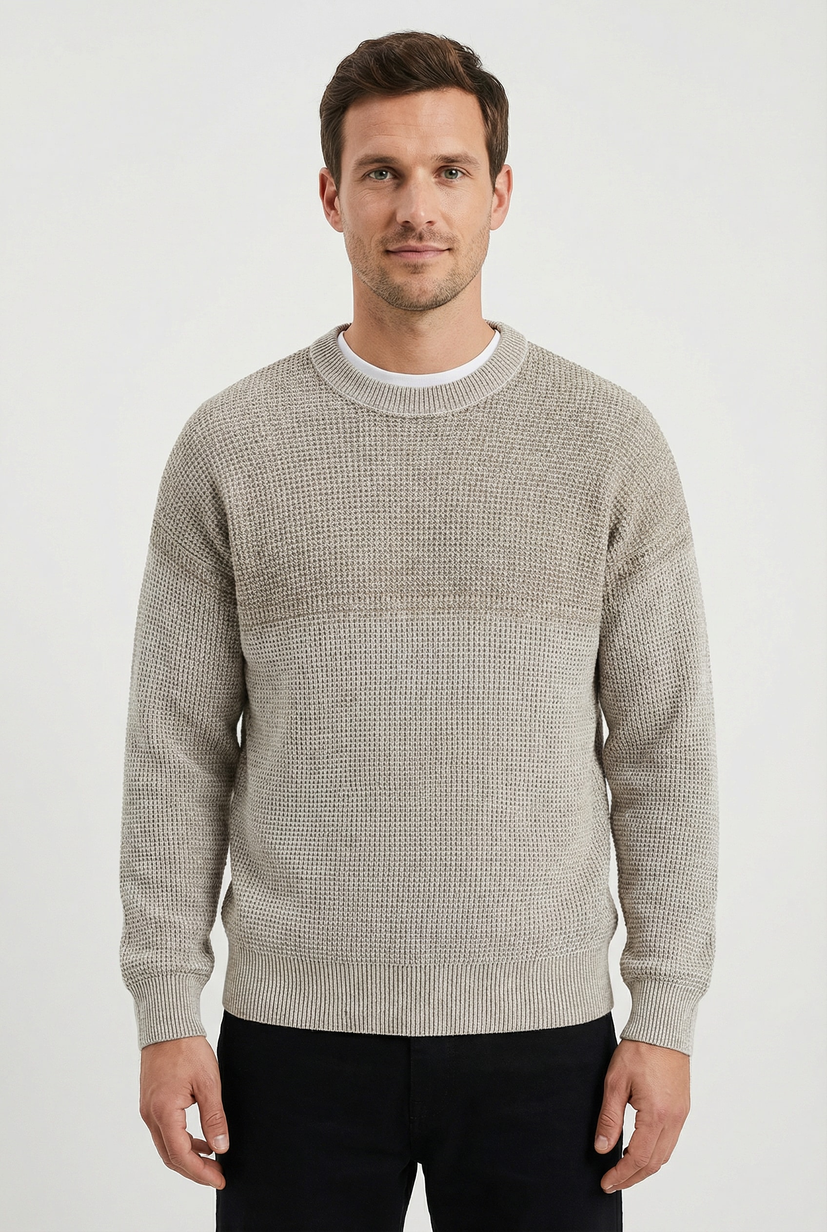 BOSS ORANGE Strickpullover "Kartney" Rundhalsausschnitt, Regular Fit, Struk günstig online kaufen