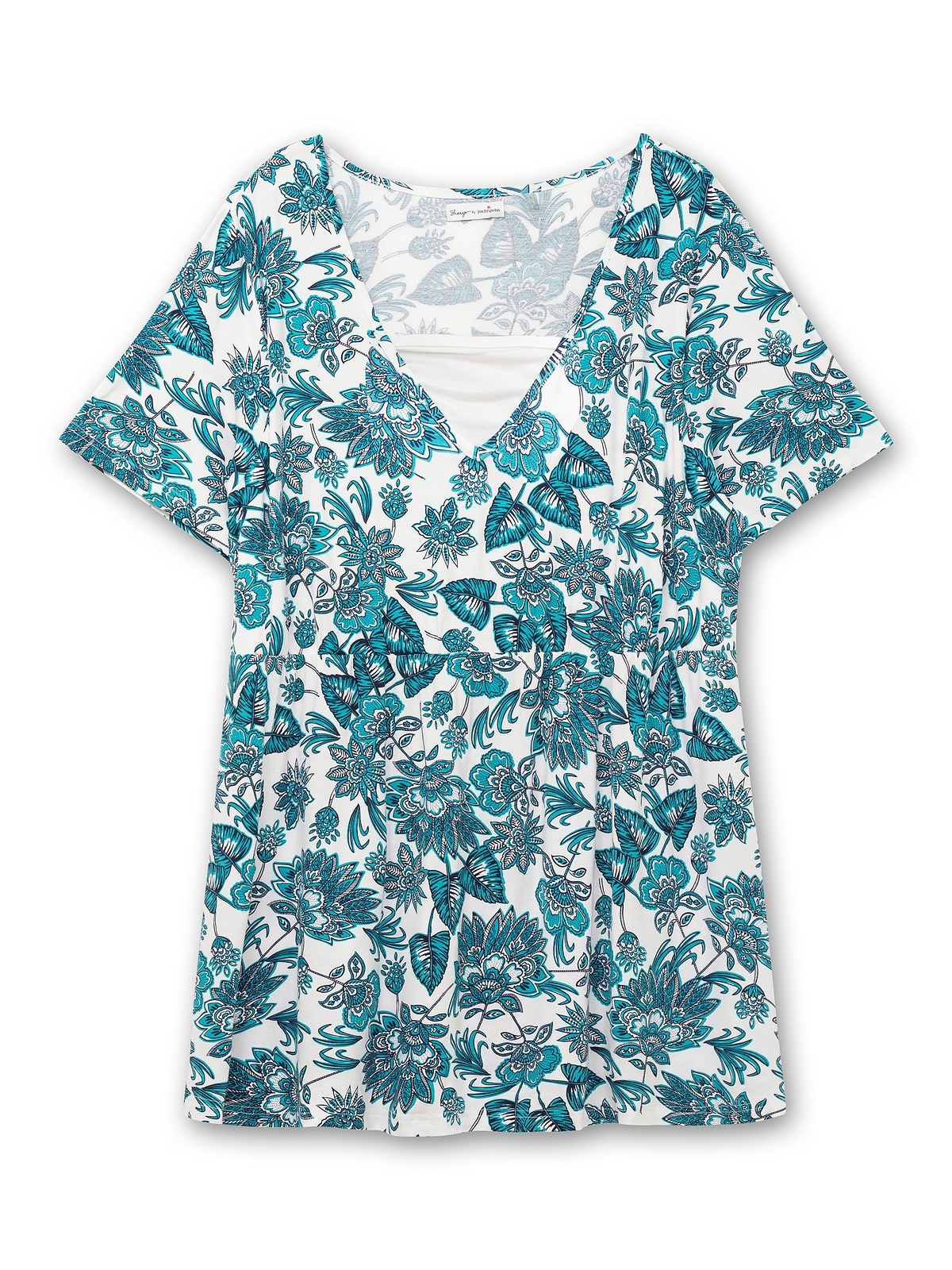 sheego by Joe Browns T-Shirt »Große Größen«, in Layeroptik, mit elastischer Taillennaht