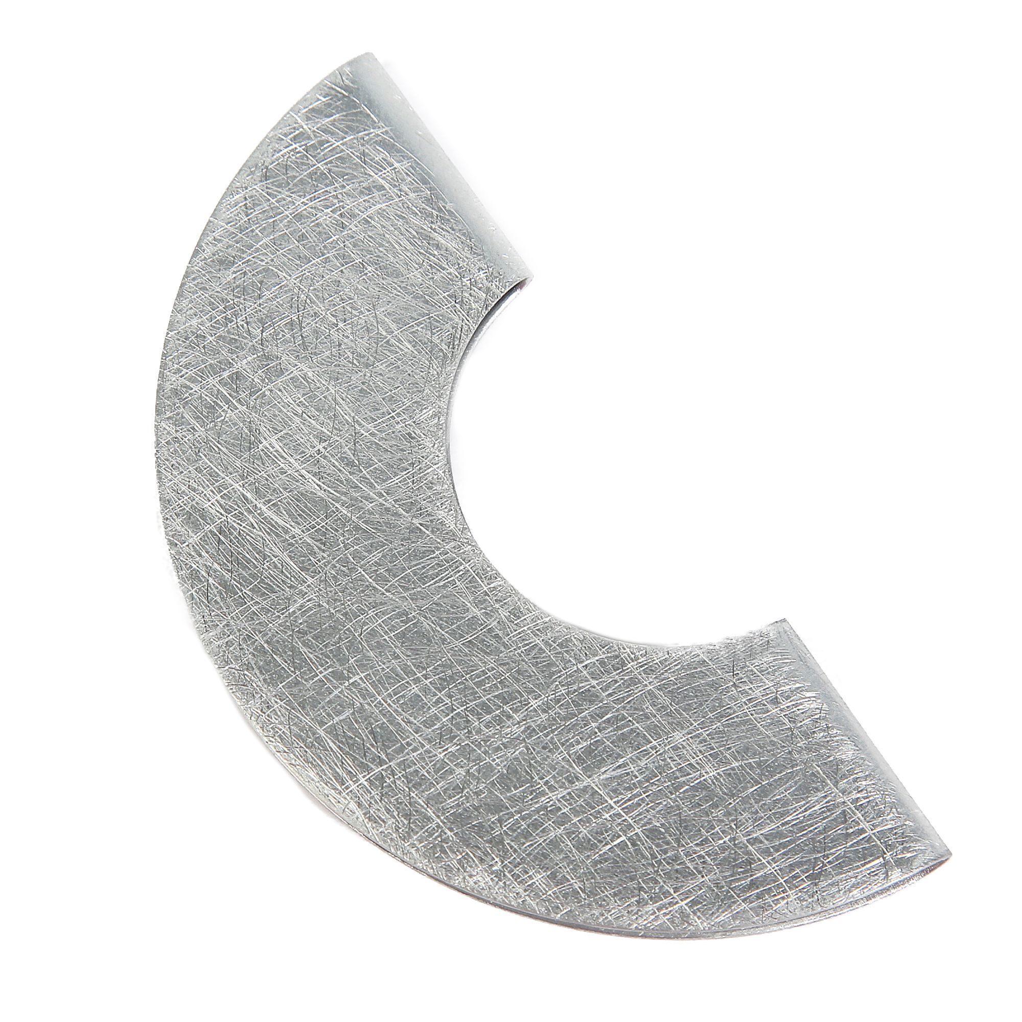 DEMARIE Damen Brosche "Kragenklemme aus Aluminium gebürstet + gewolkt", grau, Metall, Broschen