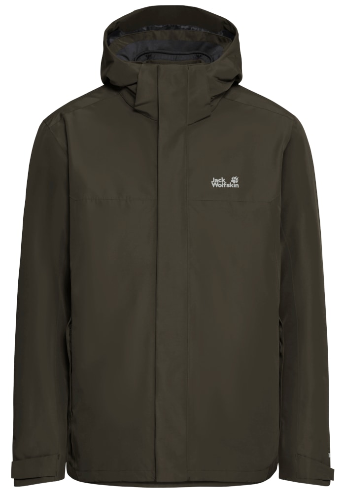 Jack Wolfskin 3-in-1-Funktionsjacke »STONELITE 3IN1 JKT M« mit Kapuze 3-in-1 Jacke, wasserdicht, warm