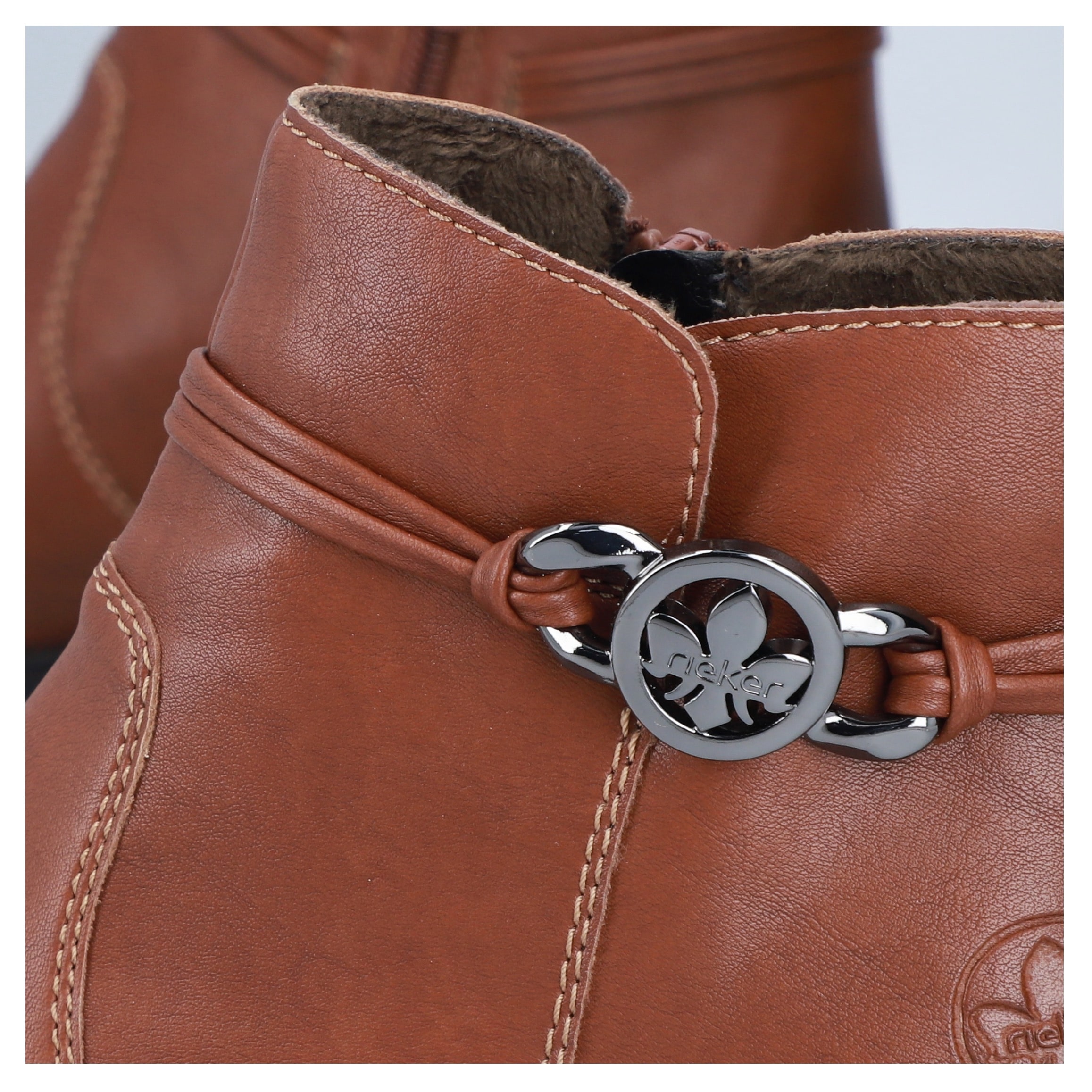 Rieker Stiefelette, Ankleboots, Klassik-Stiefelette, Blockabsatz, Innenreißverschluss