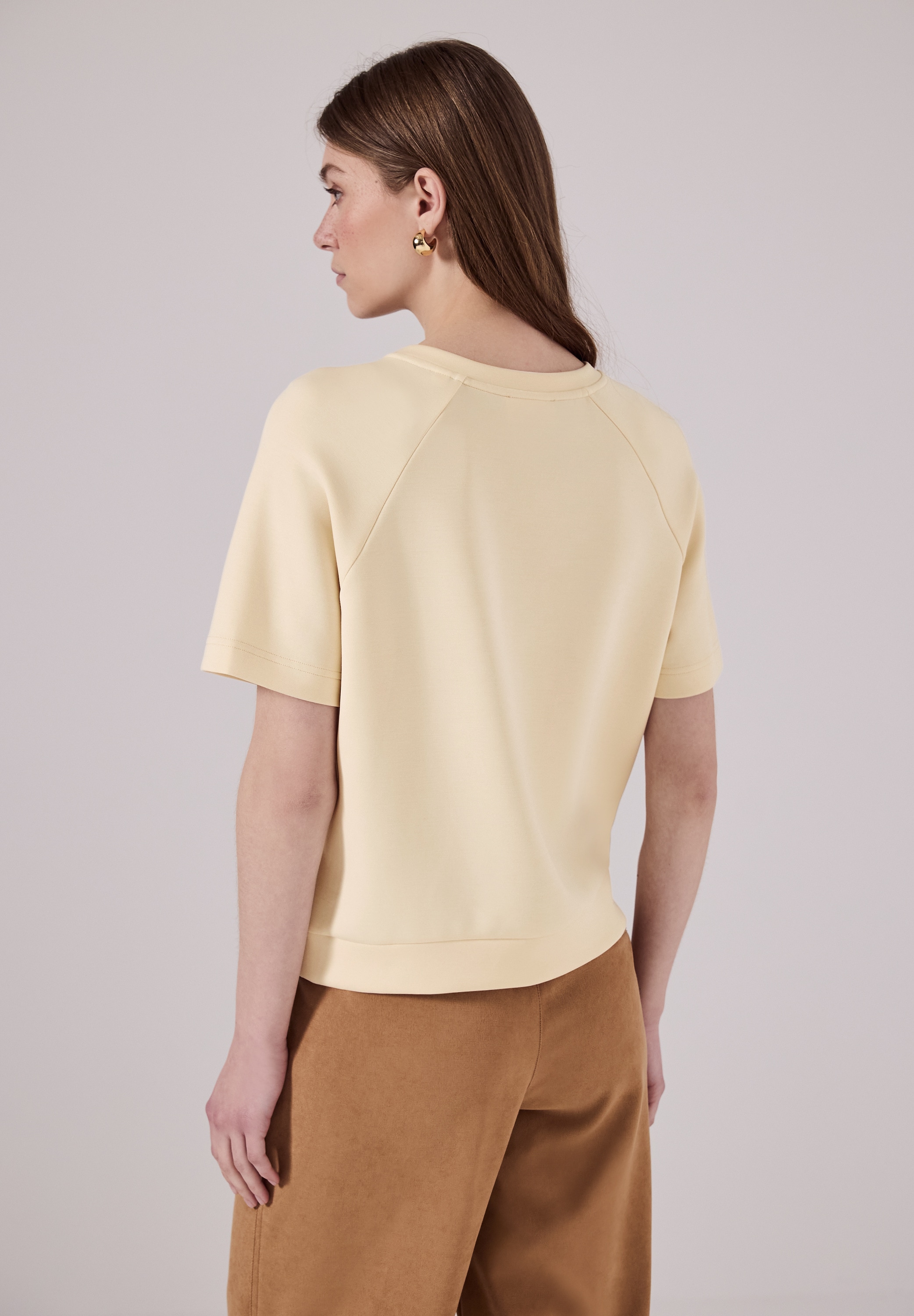 STREET ONE STUDIO T-Shirt, aus softem Materialmix