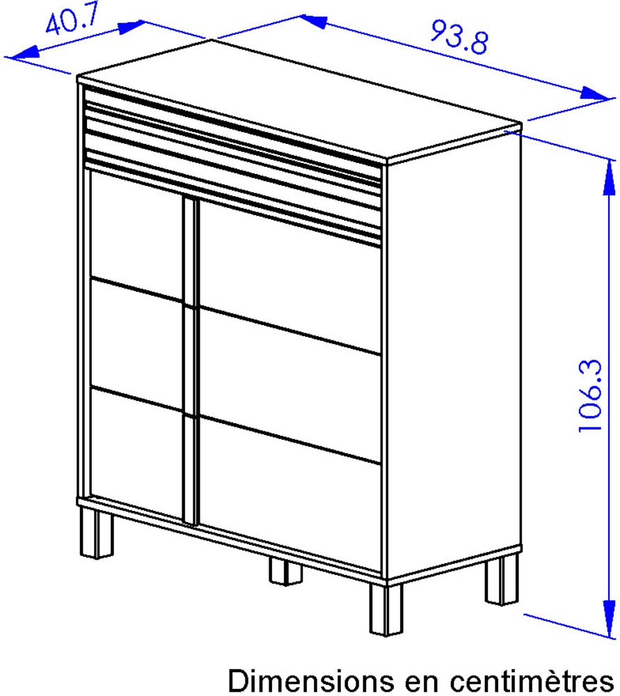 Gami Kommode »ARIA« 1 Stk. tlg. Eine praktische Kommode mit 4 großen Schubladen.