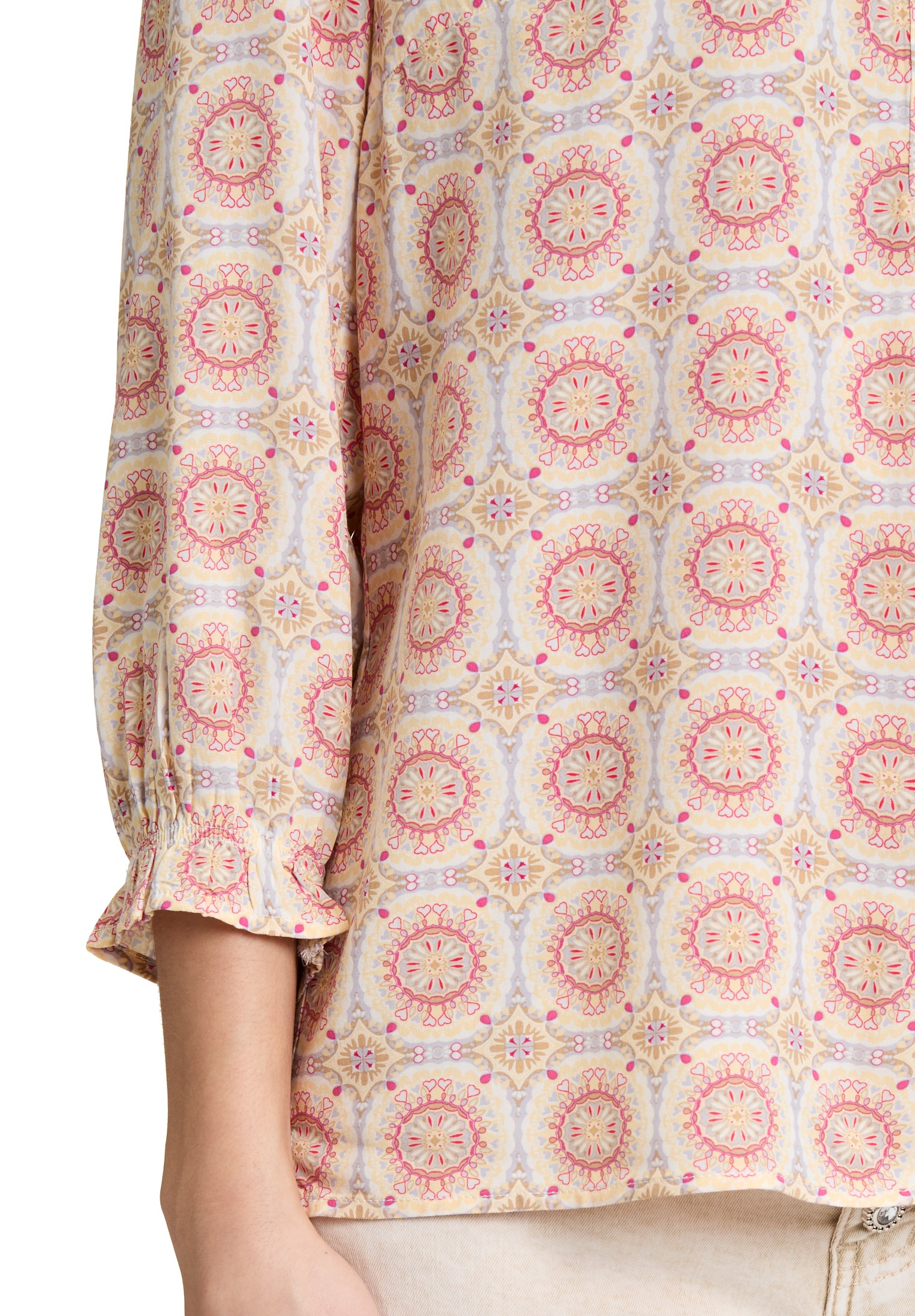 Cartoon Schlupfbluse »Cartoon Casual-Bluse mit Raffung«