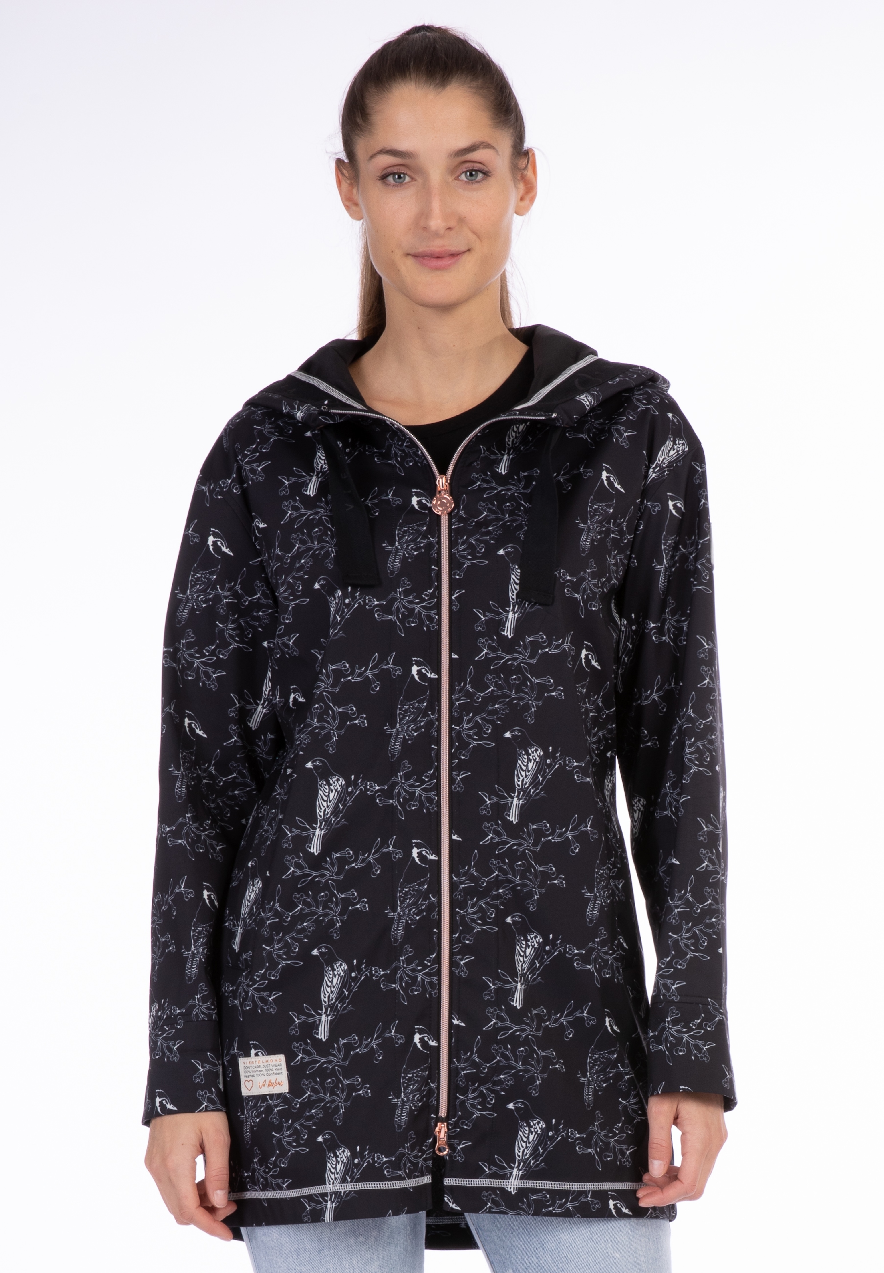 LPO Softshellparka "Vica" mit Kapuze 3-Lagen Softshell