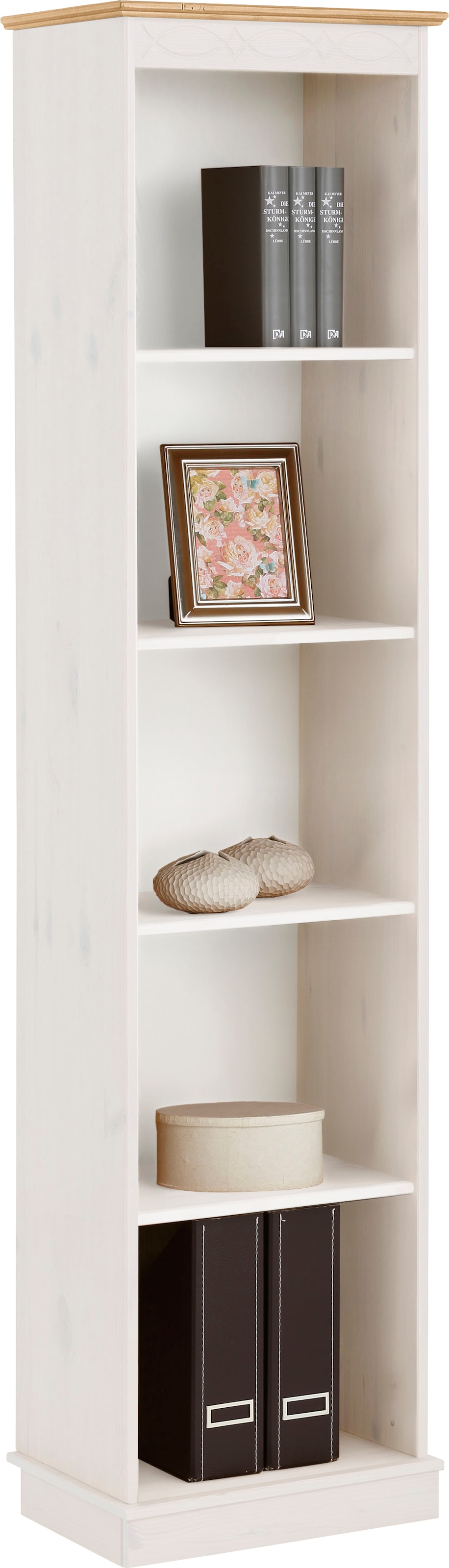 OTTO home Bücherregal "Indra, Standregal, Regal, aus Massivholz" aus massiver Kiefer, in verscheidenen Höhen, mit FSC
