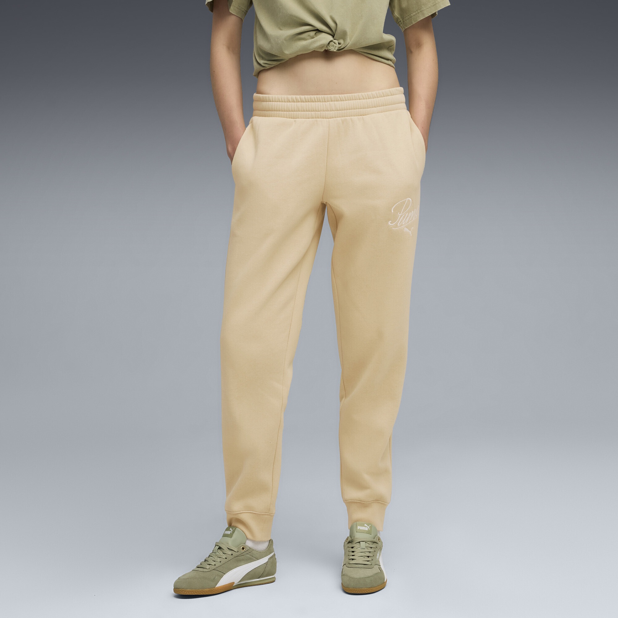 PUMA Sporthose "Essentials Script Jogginghose Damen" günstig online kaufen