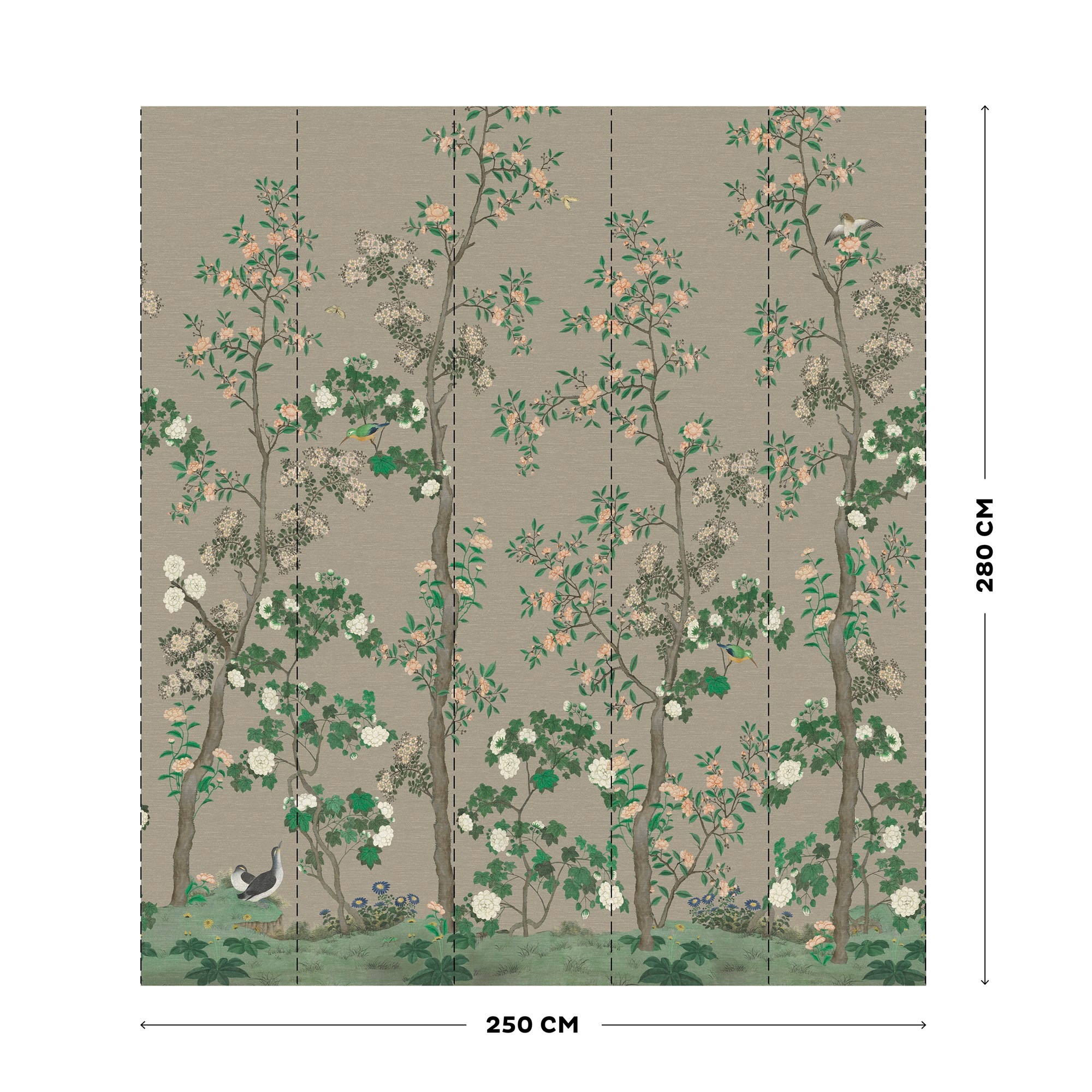 Art for the home Fototapete »Rachelle«, geblümt, Design Tapeten