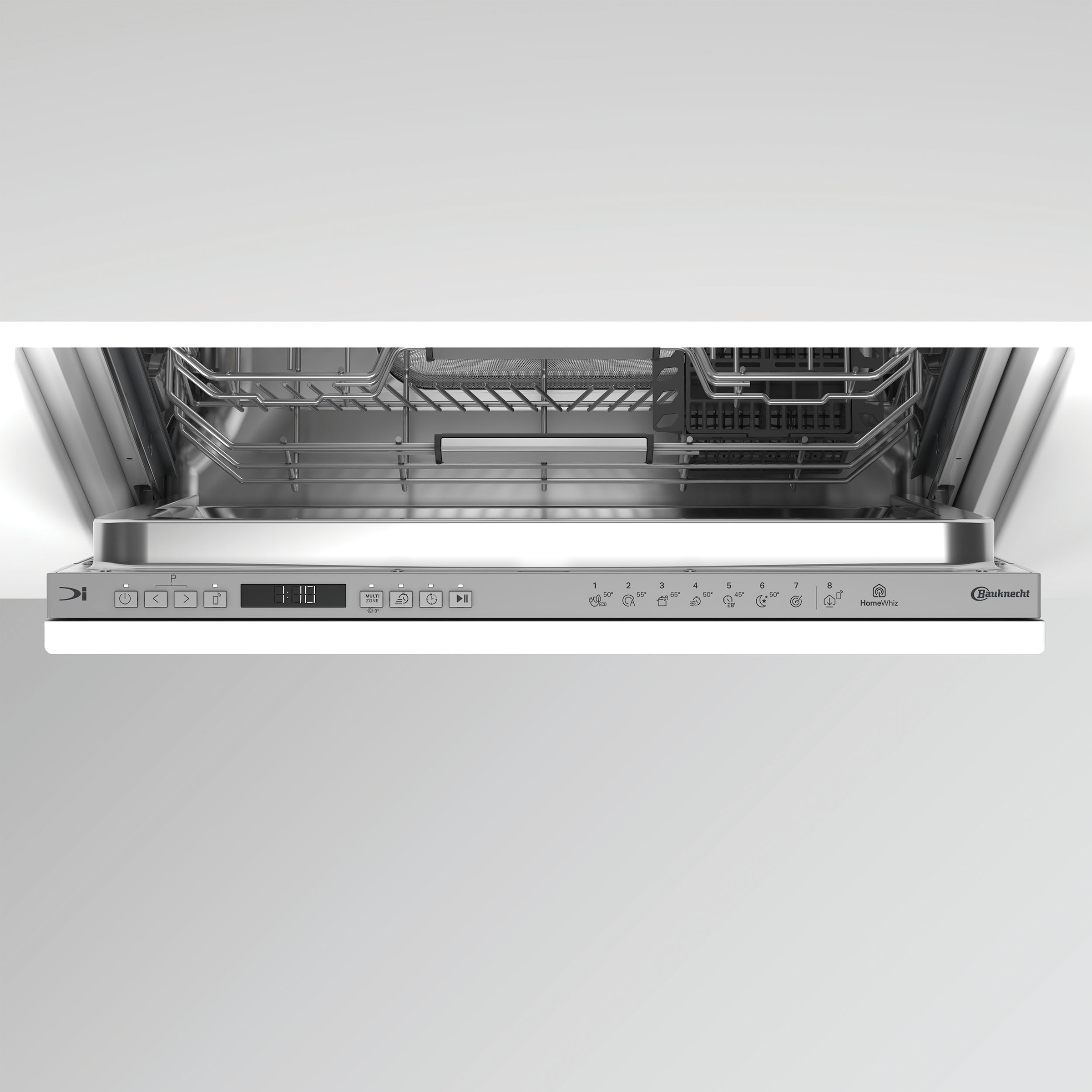 BAUKNECHT vollintegrierbarer Geschirrspüler »OBIC Ecosilent2 8650« 8,9 l 14 tlg. Maßgedecke ActiveDry – automatische Türöffnung, 2+2 Herstellergarantie