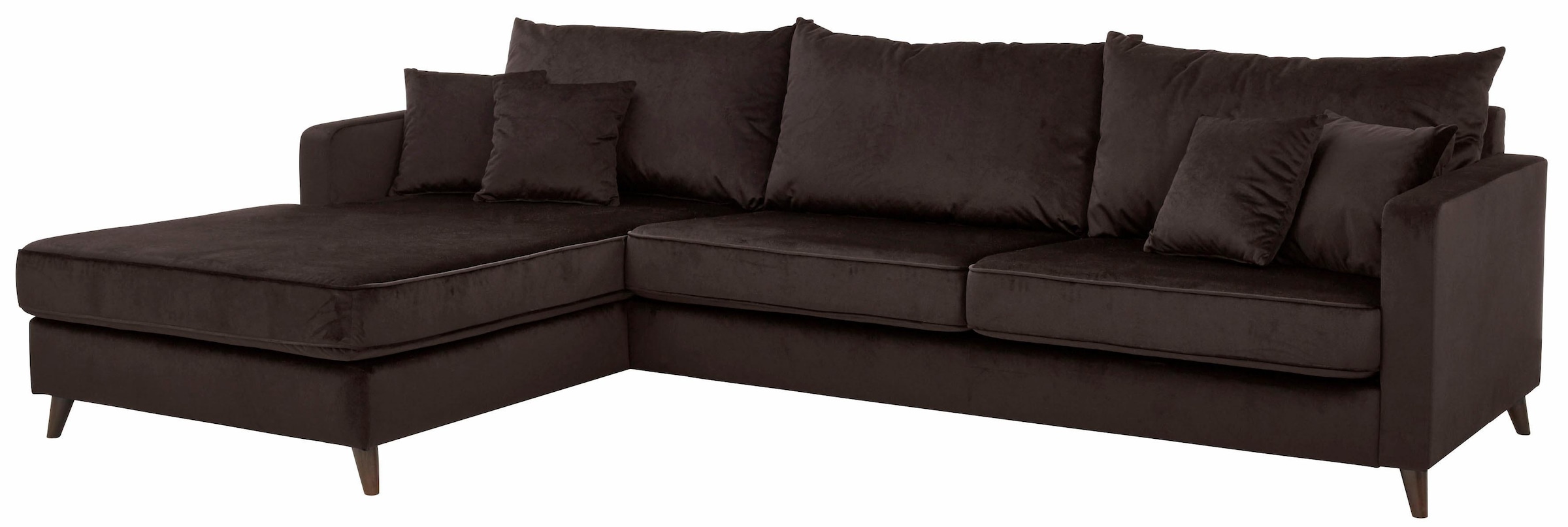 Guido Maria Kretschmer Home&Living Ecksofa »Renesse L-Form«, lose Kissen, Keder an Sitzkissen