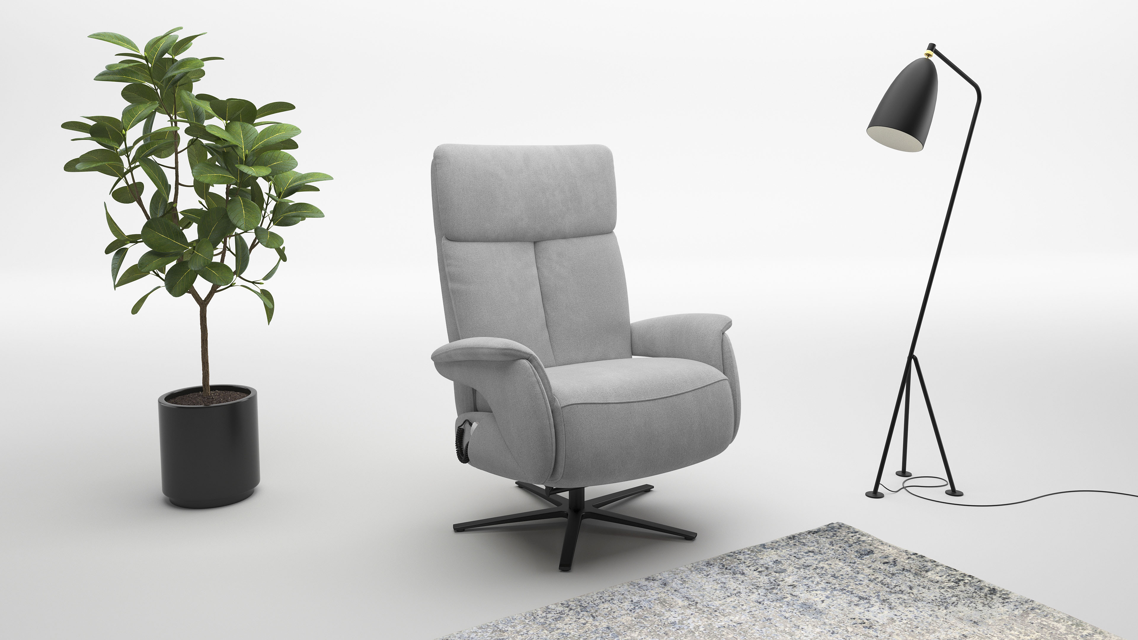 sit&more TV-Sessel "Triple Seven Xtra large, bis 200kg belastbar, mit Herz-Waage Funktion" inkl. Kopfteil- & Drehfunktion, wahlweise mit Akku und Aufstehhilfe