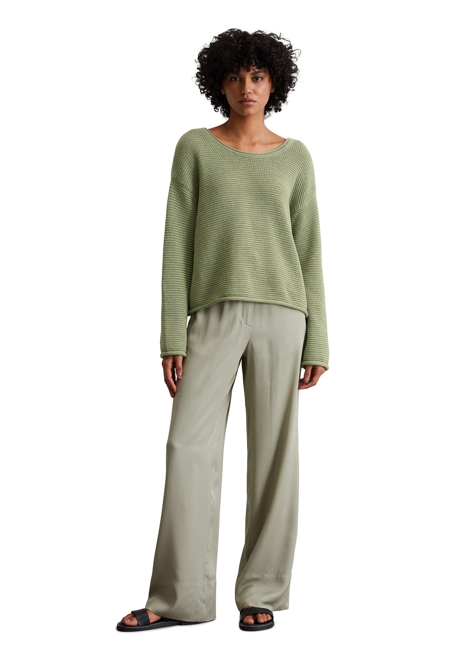 Marc O'Polo Rundhalspullover »aus Organic Cotton«