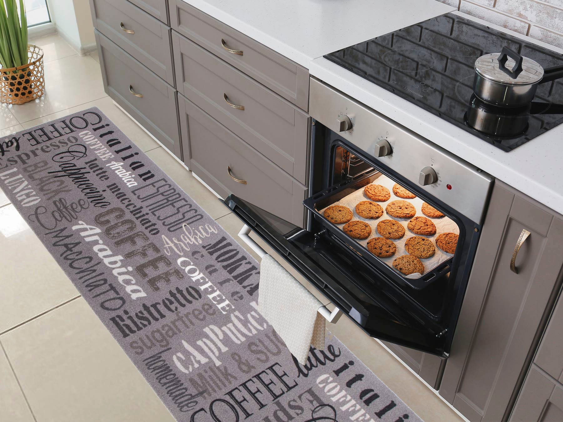 Primaflor-Ideen in Textil Küchenläufer »COFFEE«, rechteckig, mit Schriftzug,  Größe 50x150 cm, rutschhemmend, waschbar, Küche | BAUR