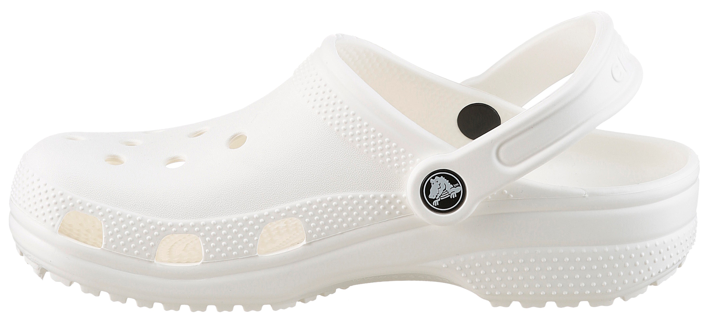 Crocs Clog »Classic K«, Sommerschuh, Hausschuh, Badeschuh mit schwenkbarem Fersenriemchen