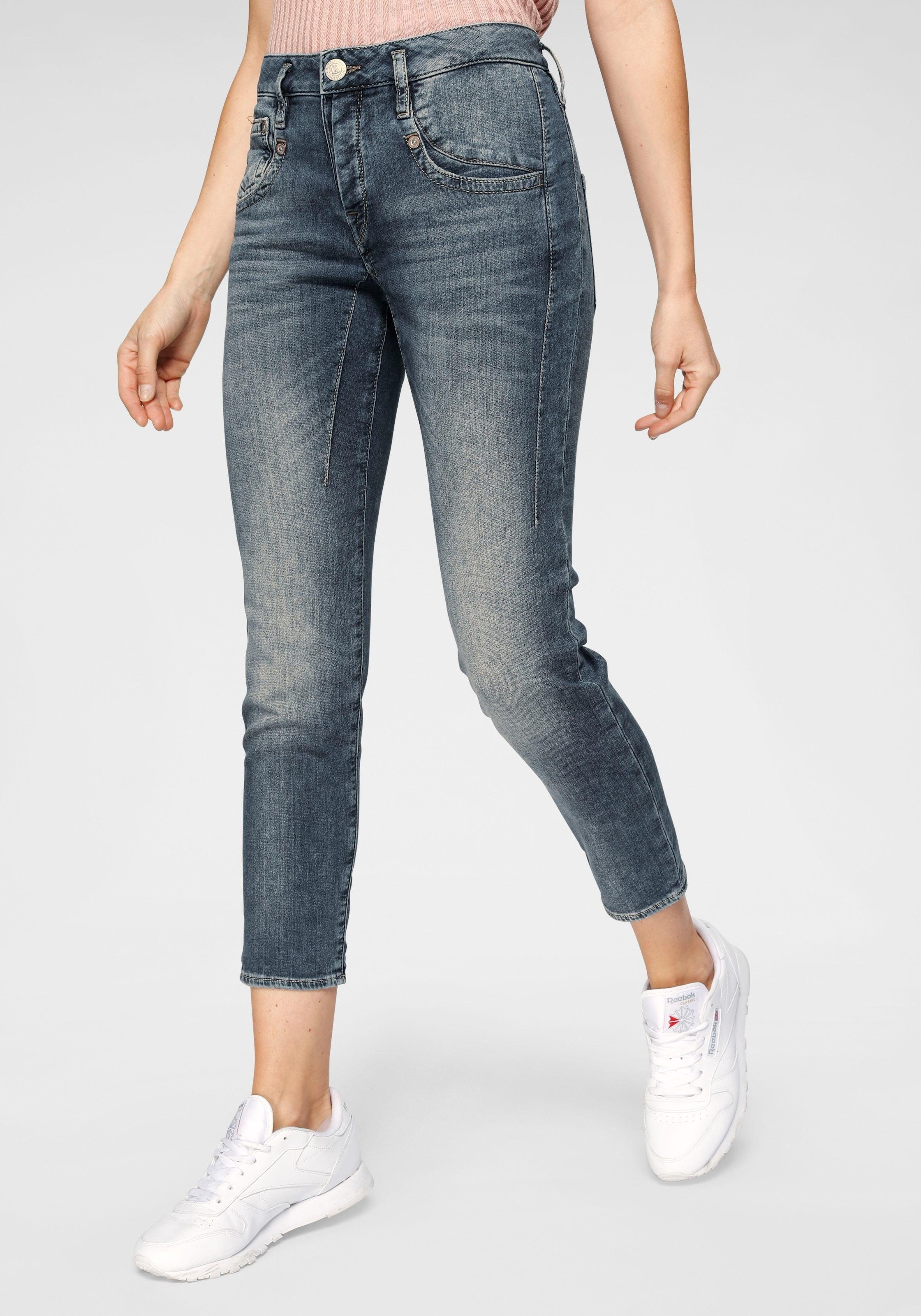 Boyfriend-Jeans »SHYRA CROPPED«, High Waist Powerstretch