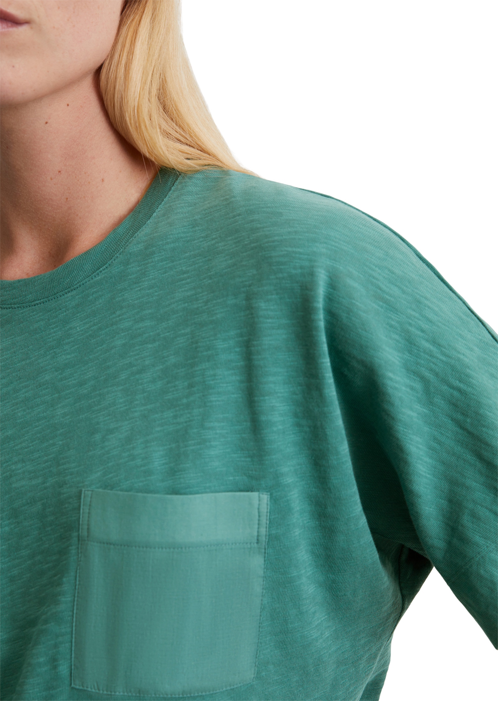 Marc O'Polo T-Shirt »mit gewebter Brusttasche«