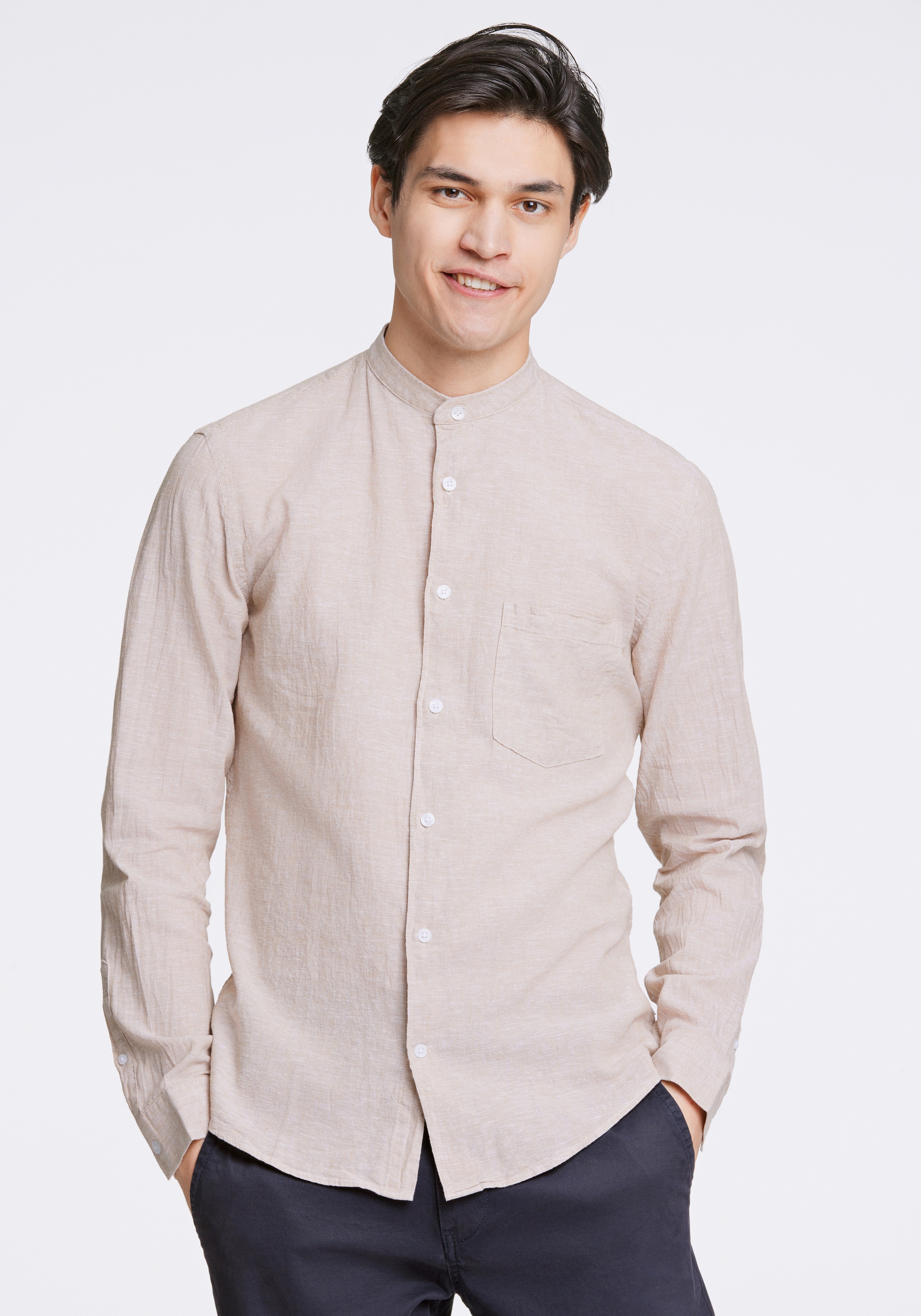 LINDBERGH Leinenhemd "Leinenhemd Slim Fit" günstig online kaufen