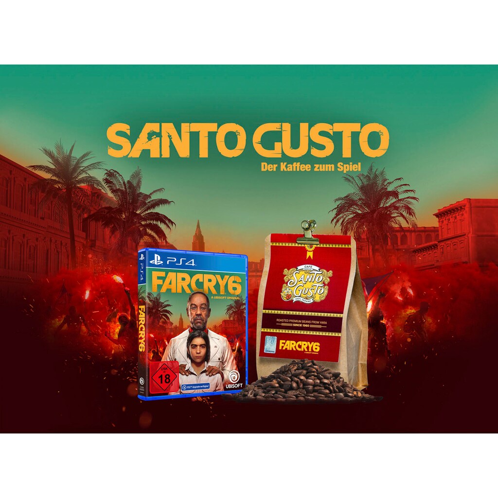 UBISOFT Spielesoftware »Far Cry 6«, PlayStation 4, inkl. 1kg Santa Gusto Kaffee