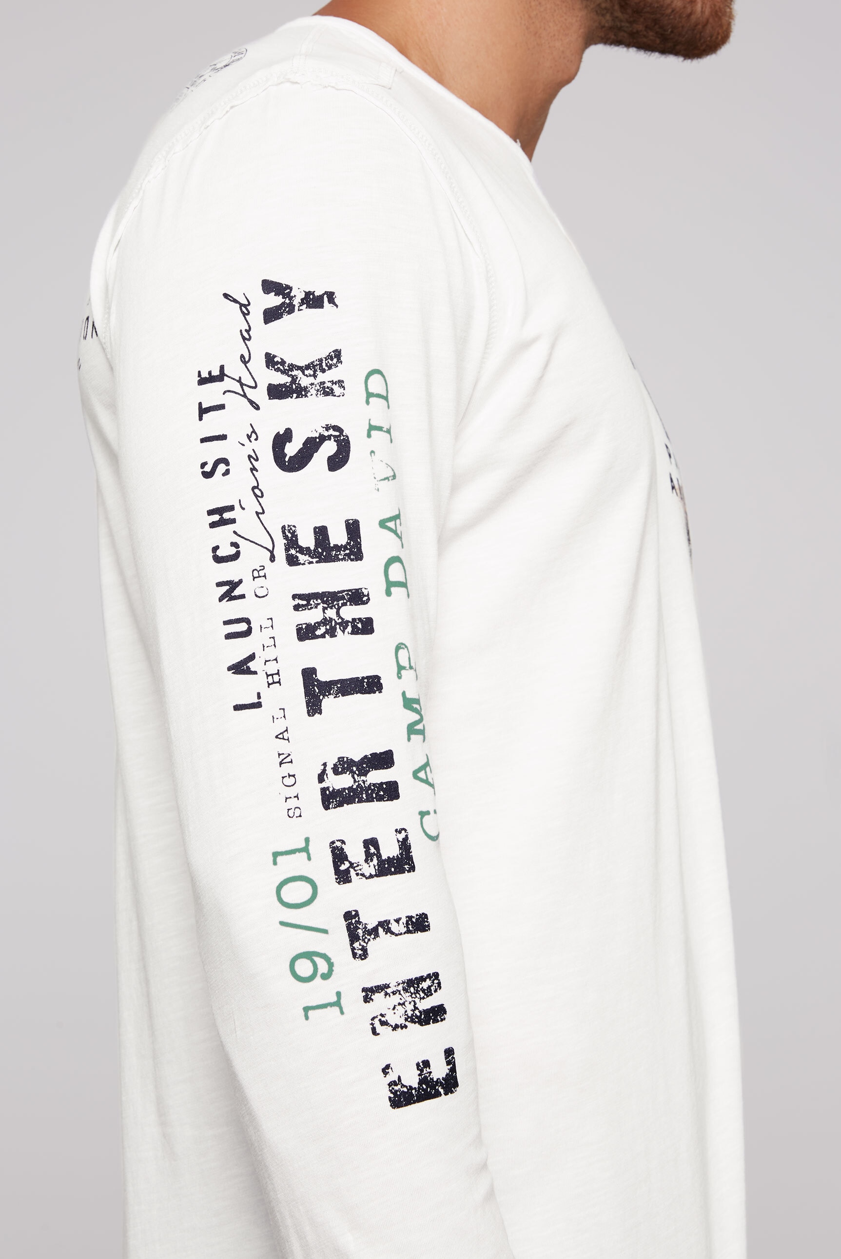 CAMP DAVID Langarmshirt, aus Baumwolle