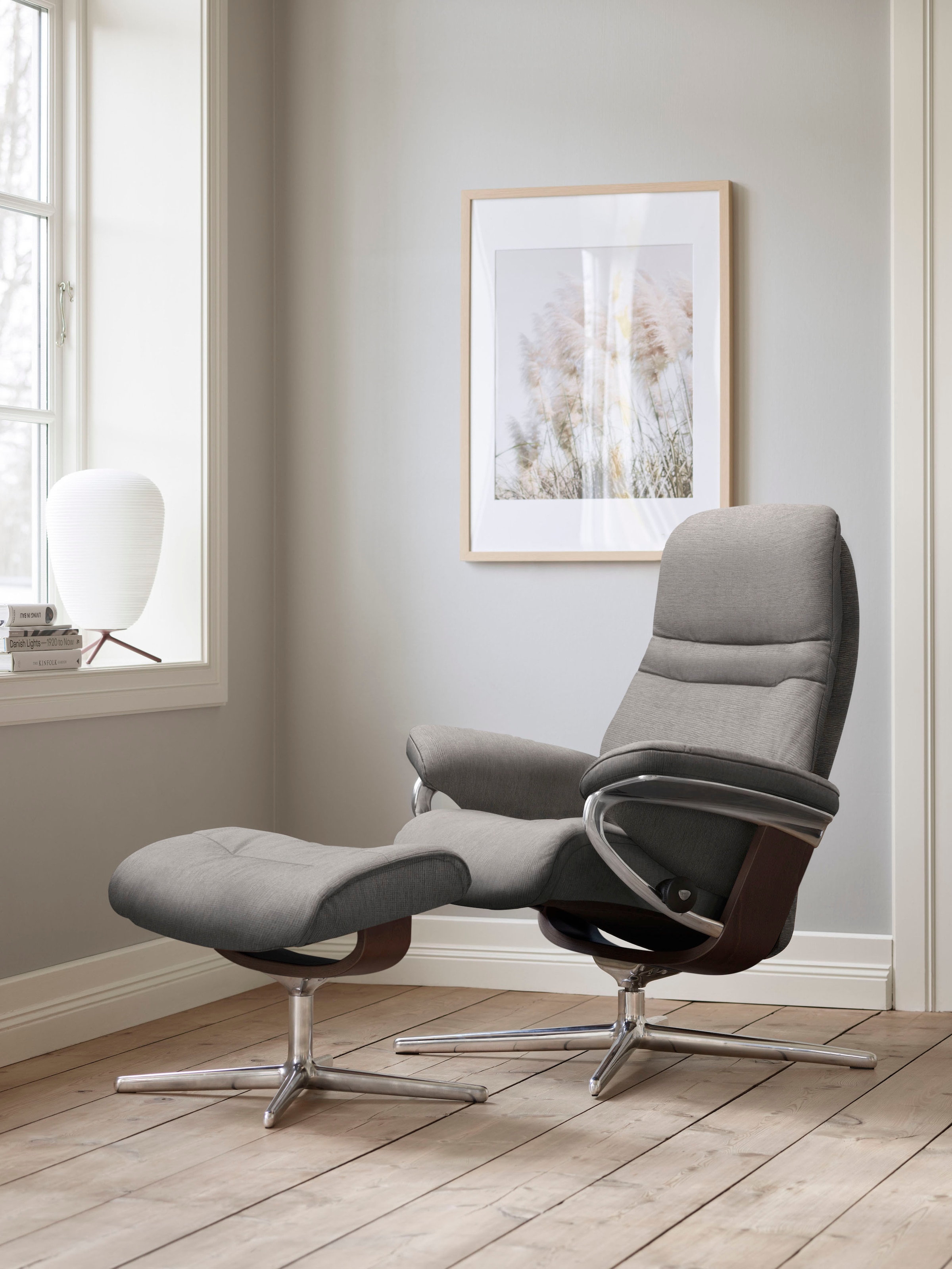 Stressless Relaxsessel "Sunrise", mit Cross Base, Größe S, M & L, Holzakzen günstig online kaufen