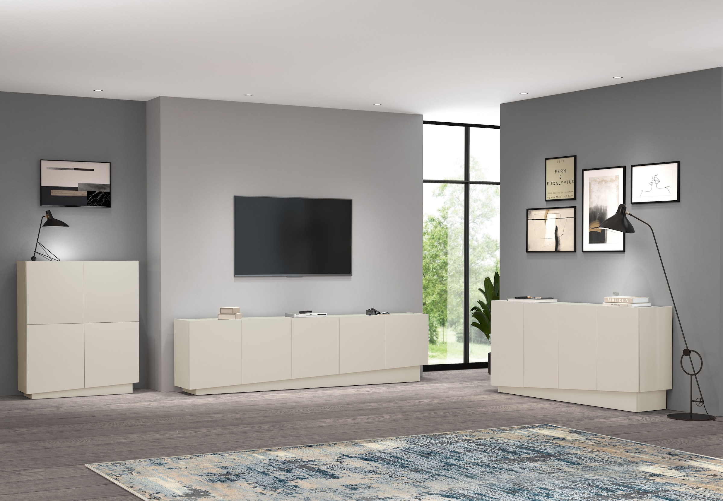 INOSIGN Sideboard »VELA, Sideboard, Breite 160 cm, Design mit schrägen Türen«, (1 St.), Made in Italy, Maße-B/T/H: 160x35x75,Sideboard, Anrichte, Kommode