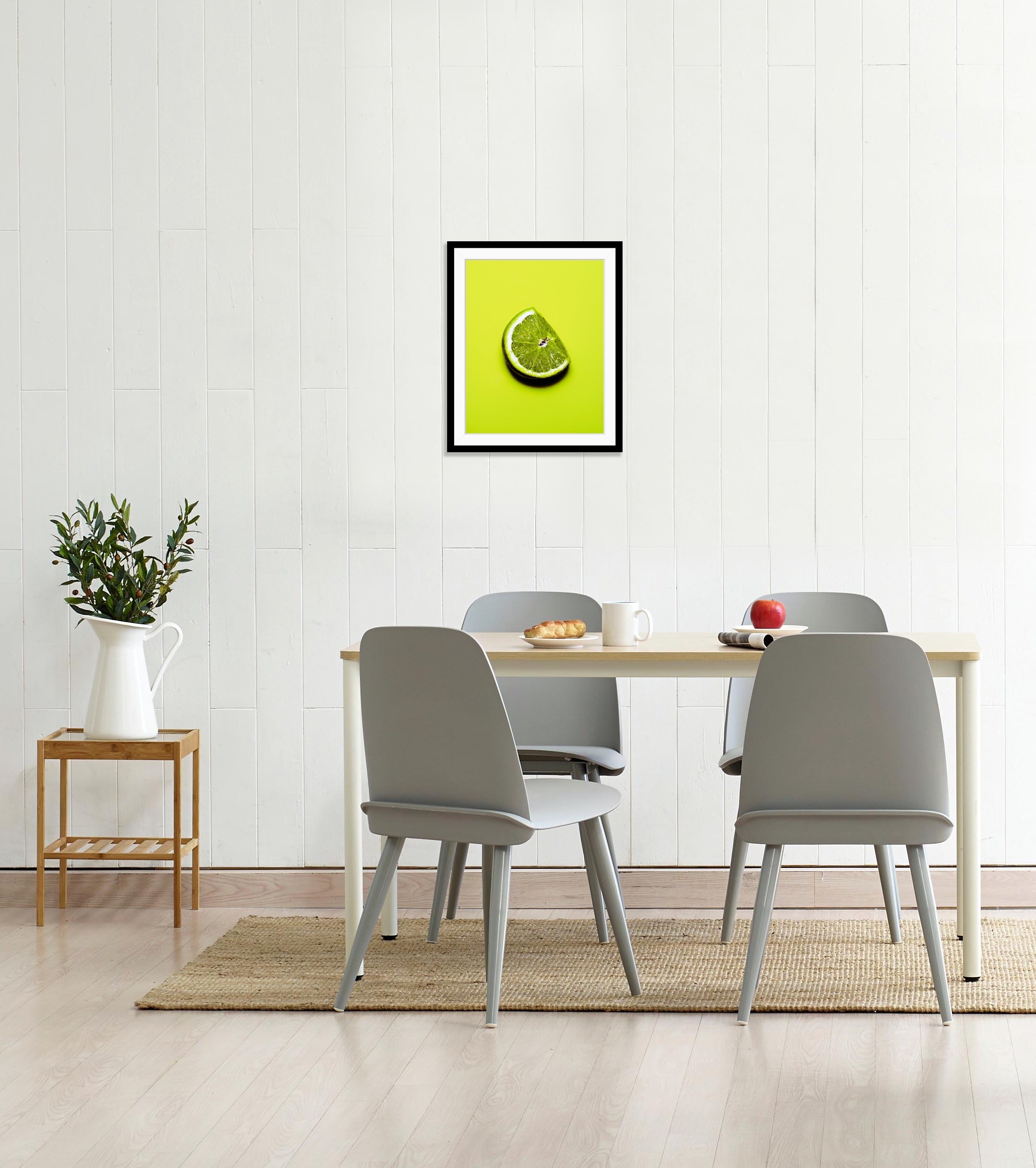 queence Bild »Ulrike«, Obst-Obst Bilder-Kunst-Lebensmittel, HD Premium Poster-Druck inkl. Holzrahmen