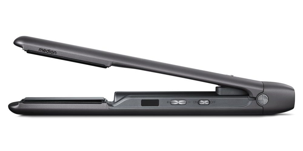 Medion® Glätteisen »HS2 (MD19865)«, Keramik-Turmalin, kabellos nutzbar, Flexible Styling-Platten, 5 regelbare Hitzestufen