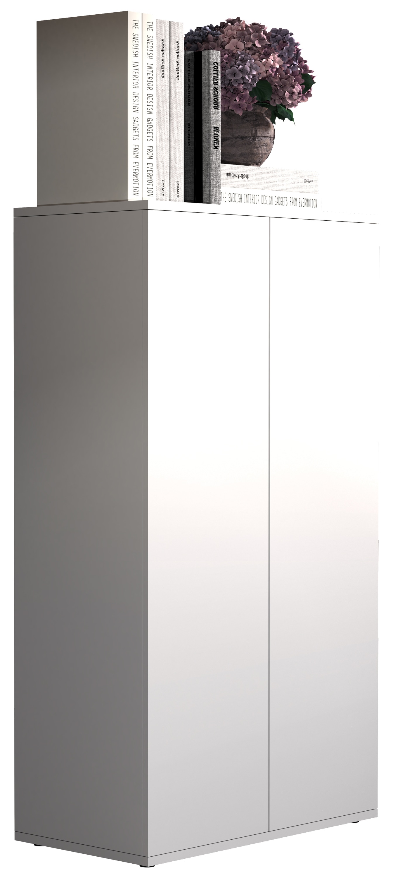 Kommode VCM, B:60 H:108 T:32, weiß, Büro, Sideboards, "Holz Kommode Sideboard Anrichte Dalosa 3 Drehtüren"