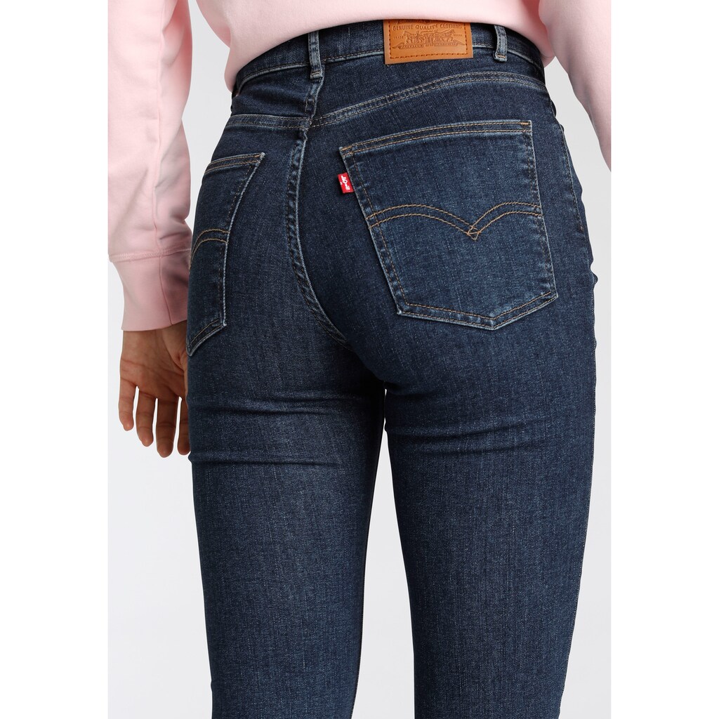 Damenmode Jeans Levi's® High-waist-Jeans »MILE HIGH SHAPED«, mit Shaping-Effekt dark-blue