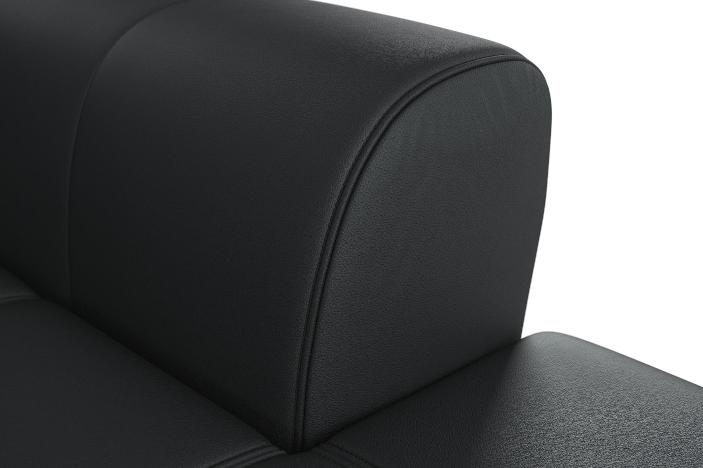 sit&more Ecksofa »Bendigo L-Form«, inklusive Sitztiefenverstellung, Bodenfreiheit 12 cm, in 2 Fußfarben