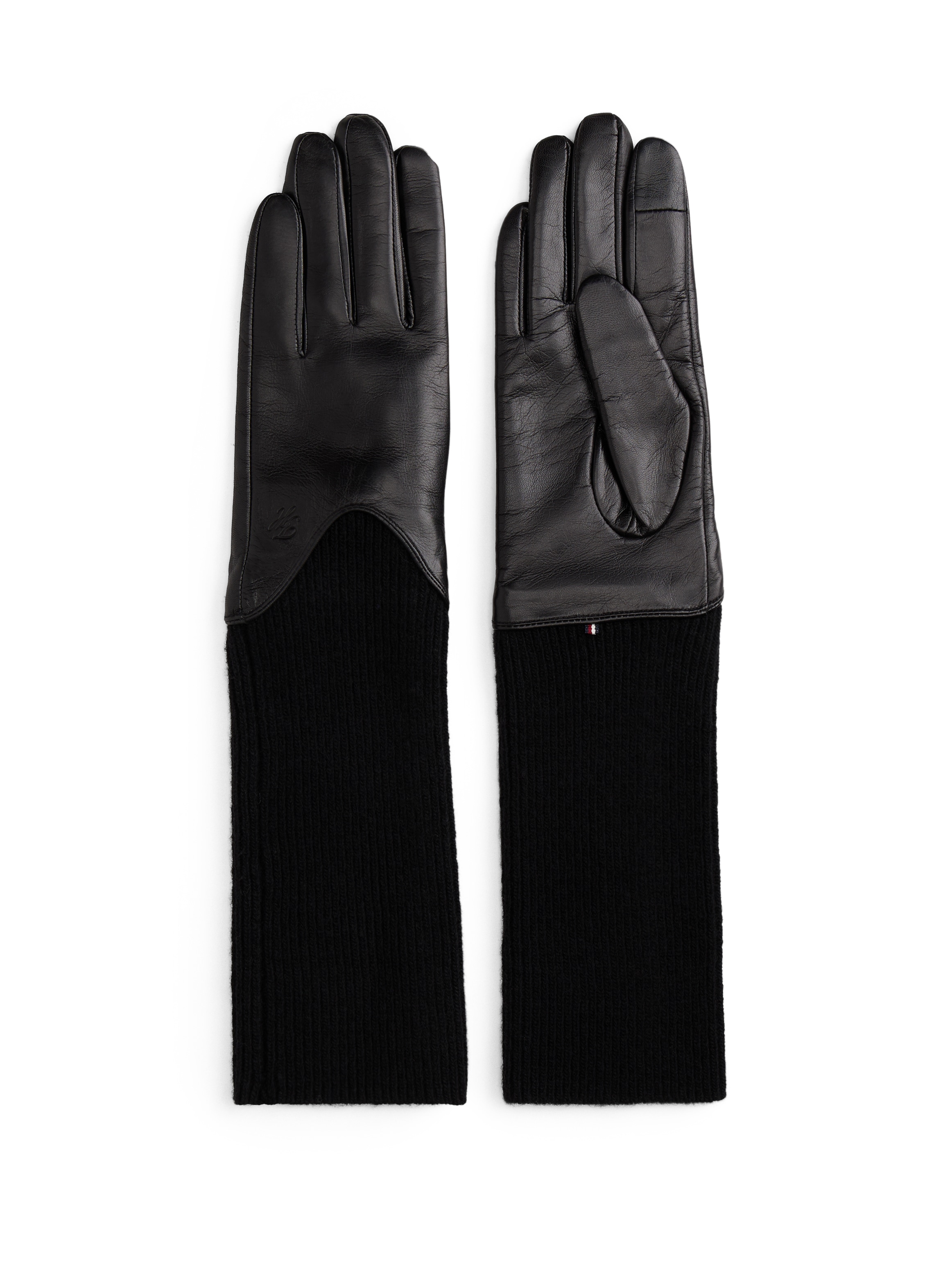 Tommy Hilfiger Lederhandschuhe "HERITAGE SCRIPT LTHR GLOVES" 2 Stk. tlg. Re günstig online kaufen