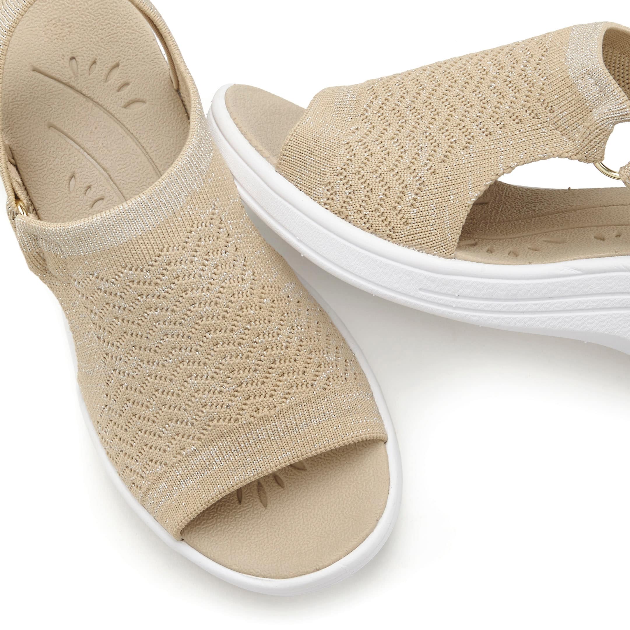 Vivance Sandalette »Sandale, Sommerschuh, offener Schuh, Keilsandalette,«  NEU mit Keilabsatz und Klettverschluss VEGAN