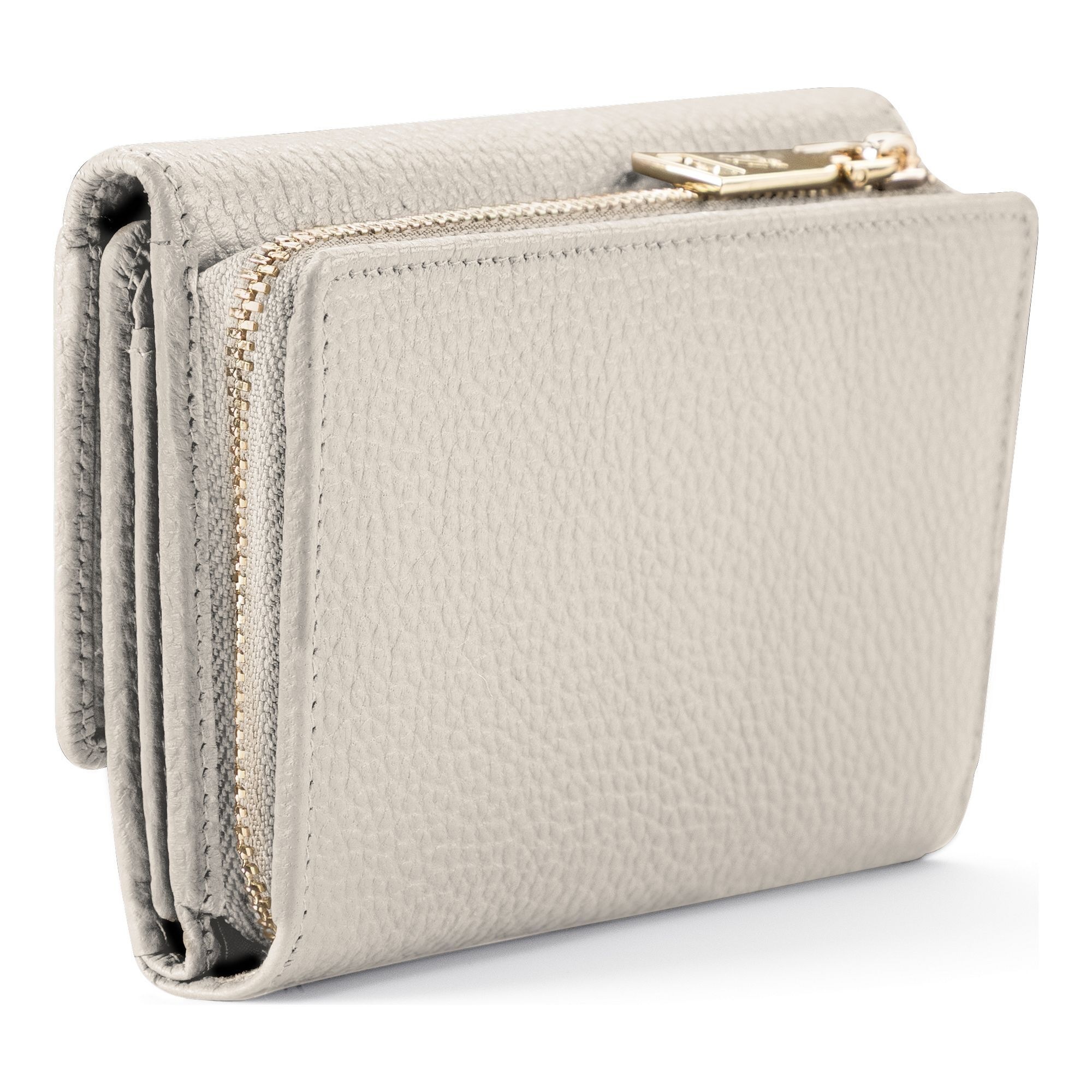 Lazarotti Geldbörse »Bologna Leather XL Geldbörse mit Zip-Around Fach Leder 14 cm«
