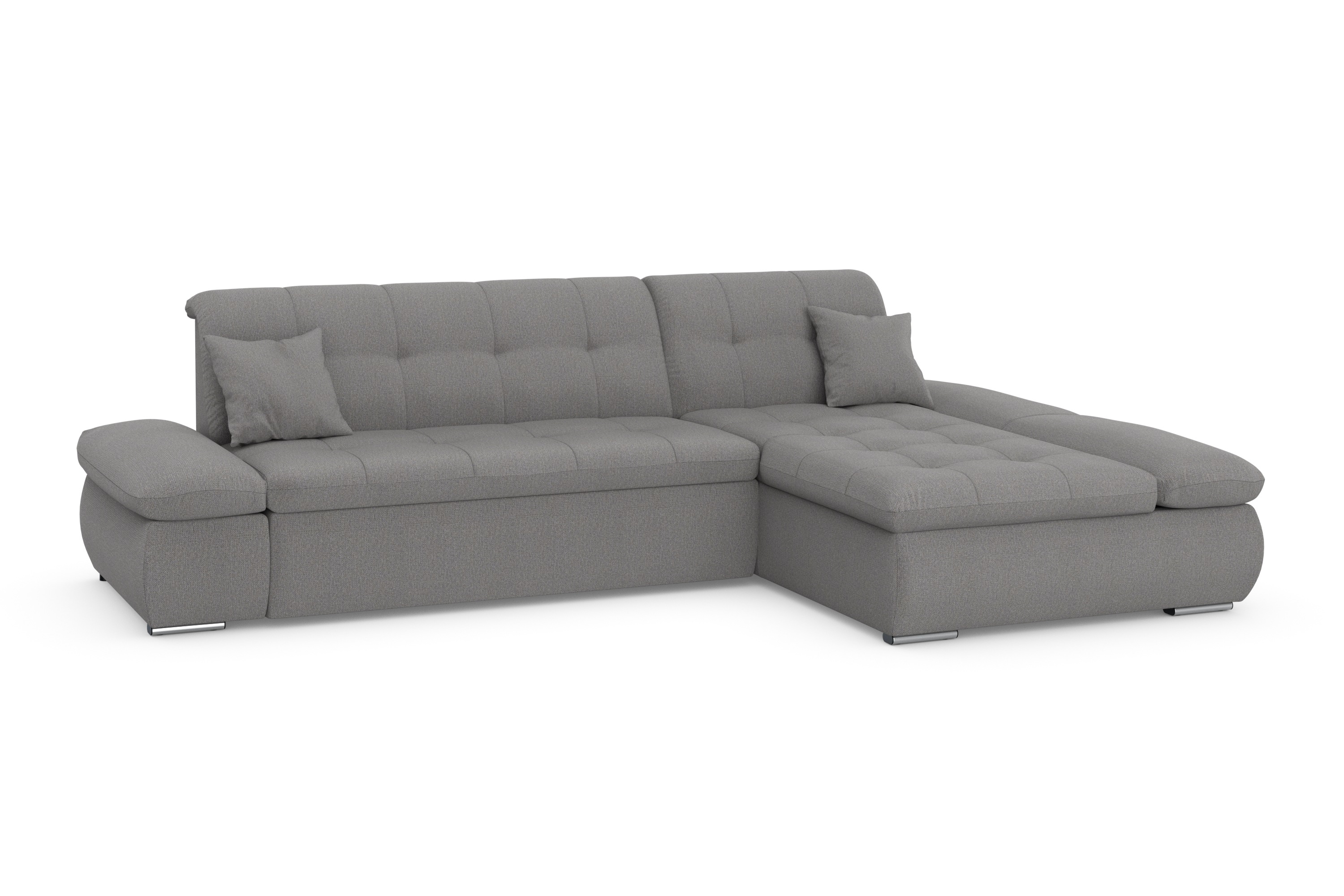 Thumbnail - DOMO collection Ecksofa "Moric, L-Form, XXL-Sofa - Breite 300cm", wahlweise mit Bettfunktion und Armteilverstellung, dun...
