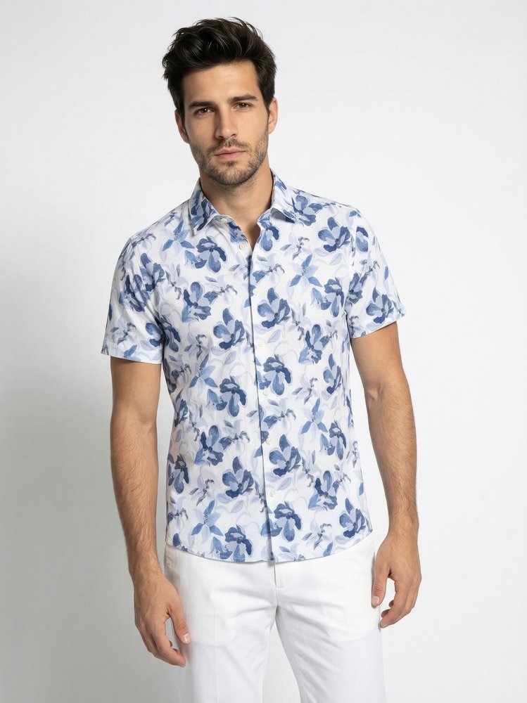 DESOTO Kurzarmhemd "Casual Kent 1/2" Jerseyhemd, Kentkragen, slim fit günstig online kaufen