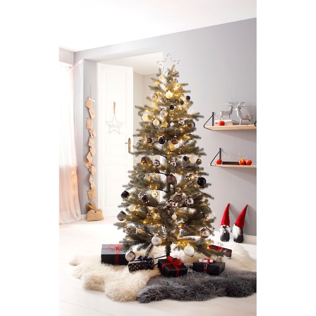 Myflair Möbel & Accessoires Künstlicher Weihnachtsbaum »Weihnachtsdeko,  Grey/Green, künstlicher Christbaum, Tannenbaum«, mit Metallständer und  biegsamen Zweigen bestellen | BAUR