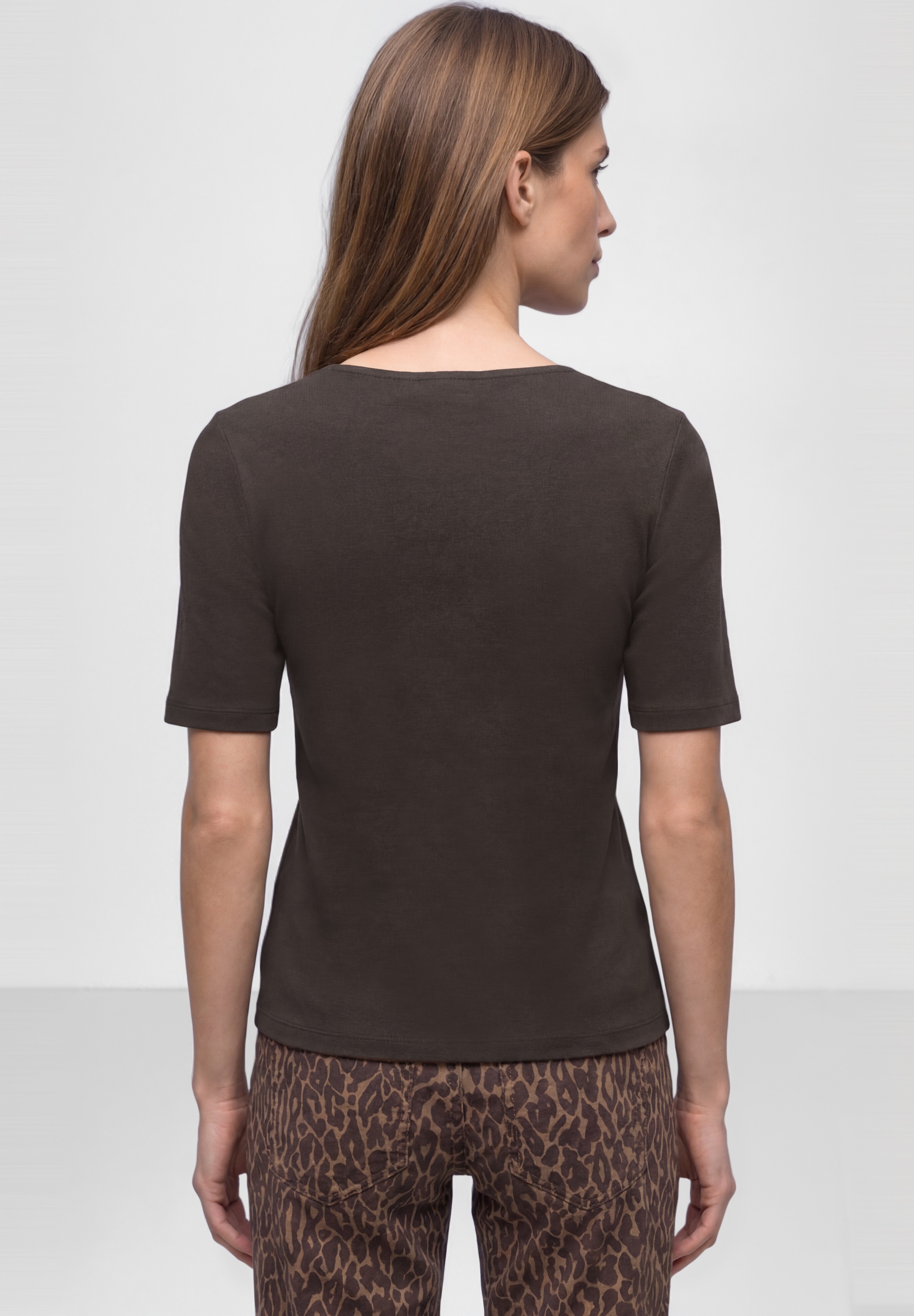 STREET ONE T-Shirt aus Jersey in Unifarbe günstig online kaufen